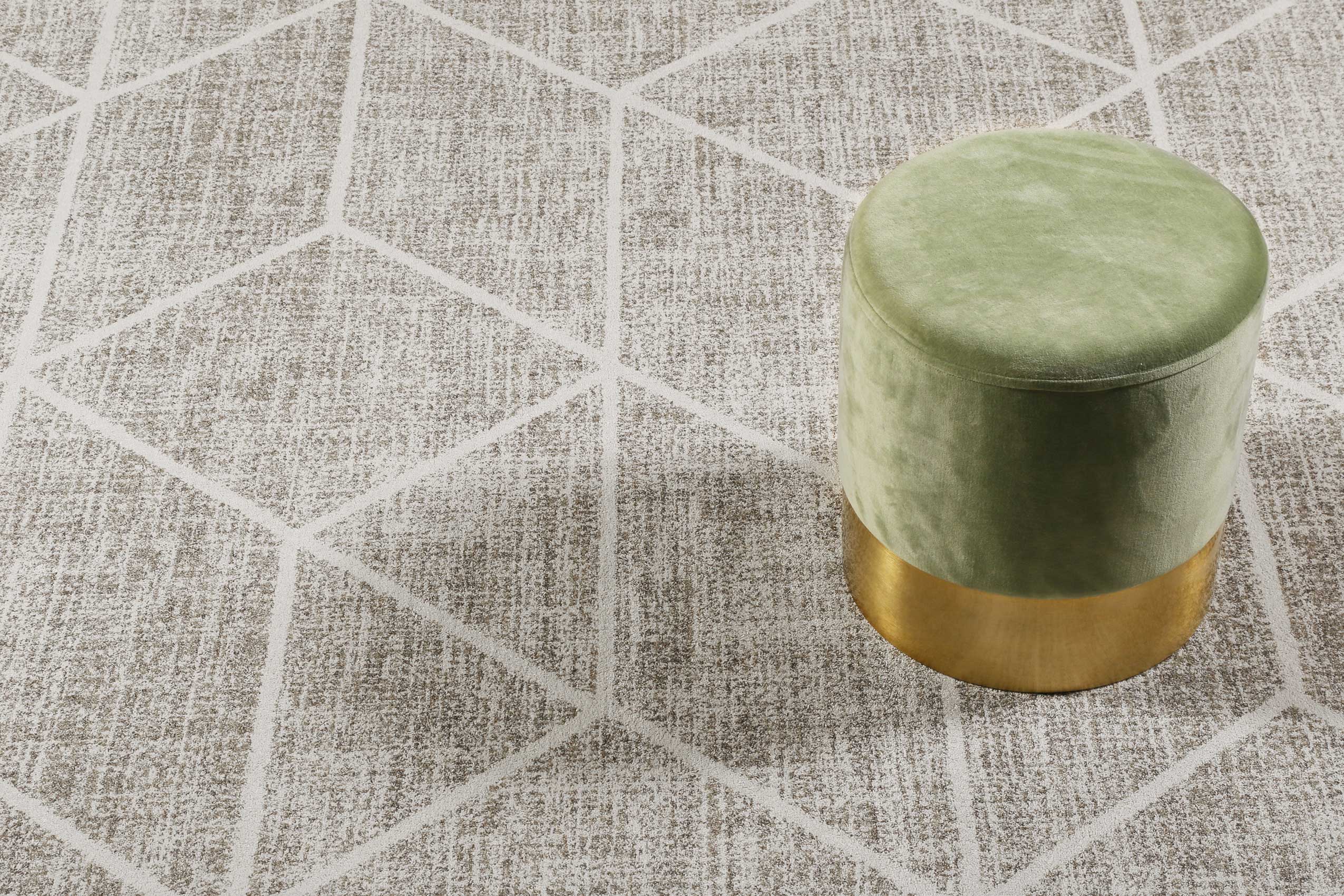 Teppich Grau Sand Kurzflor "Bossa Lounge" WECONhome