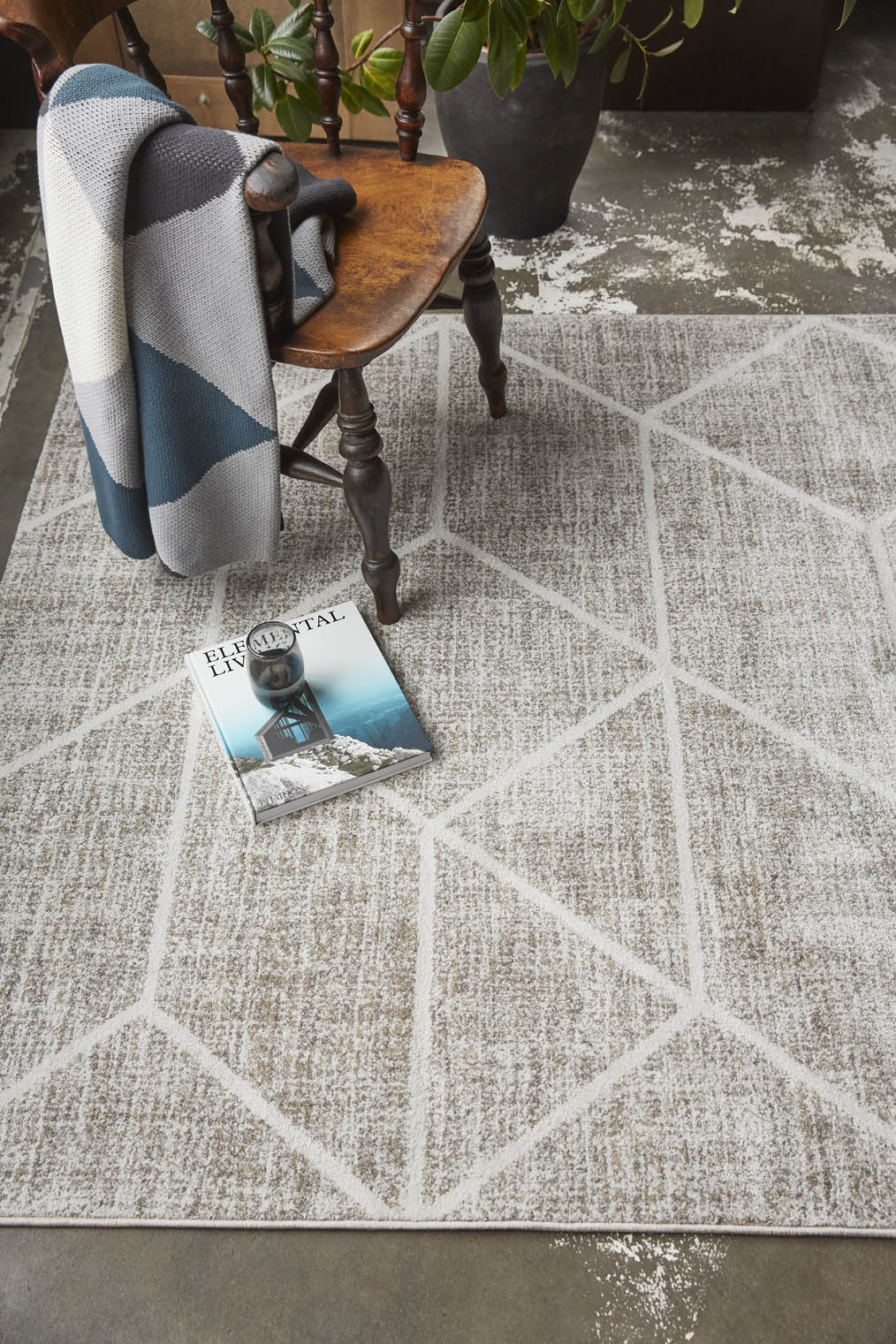 Teppich Grau Sand Kurzflor "Bossa Lounge" WECONhome