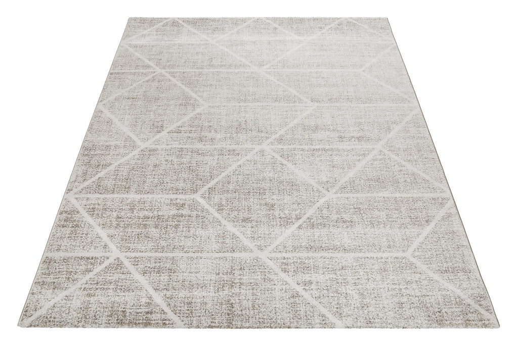 Teppich Grau Sand Kurzflor "Bossa Lounge" WECONhome