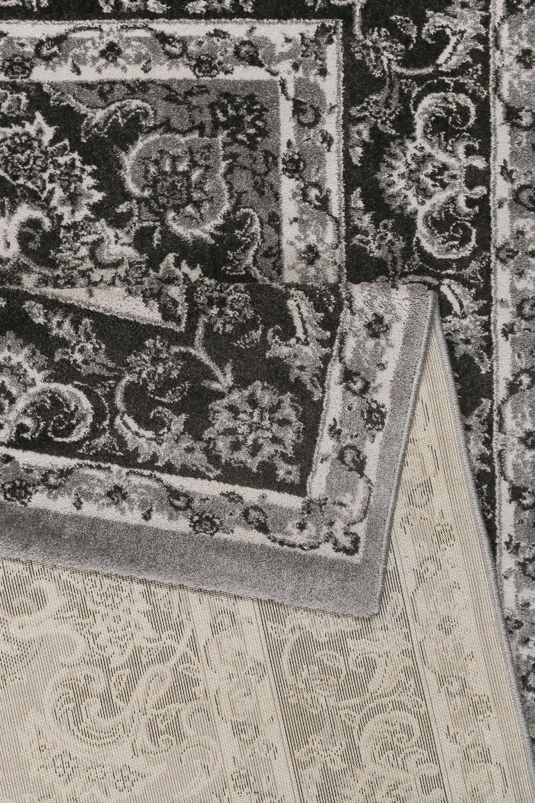 Teppich Grau Anthrazit Kurzflor "Bristol" WECONhome