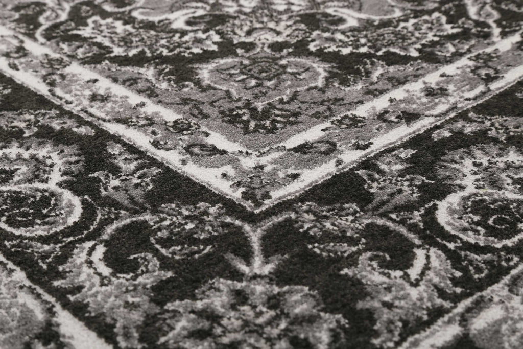 Teppich Grau Anthrazit Kurzflor "Bristol" WECONhome