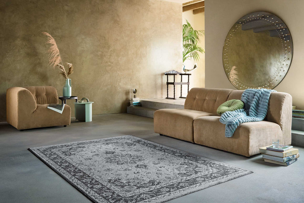 Teppich Grau Anthrazit Kurzflor "Bristol" WECONhome