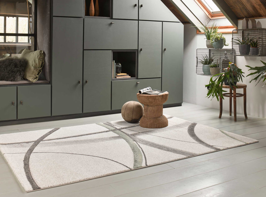 Teppich Kurzflor beige grün "Cloud7" WECONhome