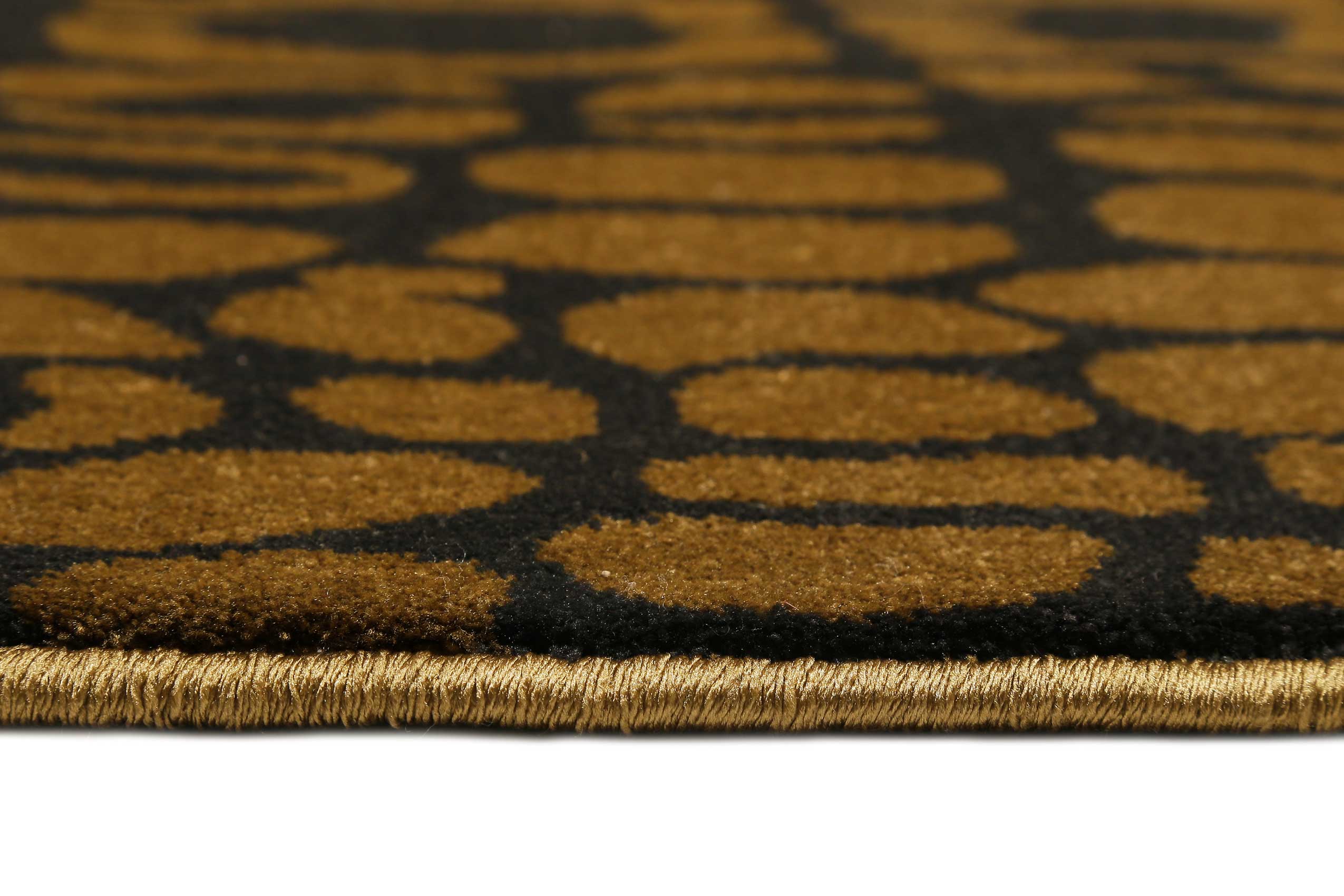 Teppich Animal Print Messing Braun "Croco" WECONhome