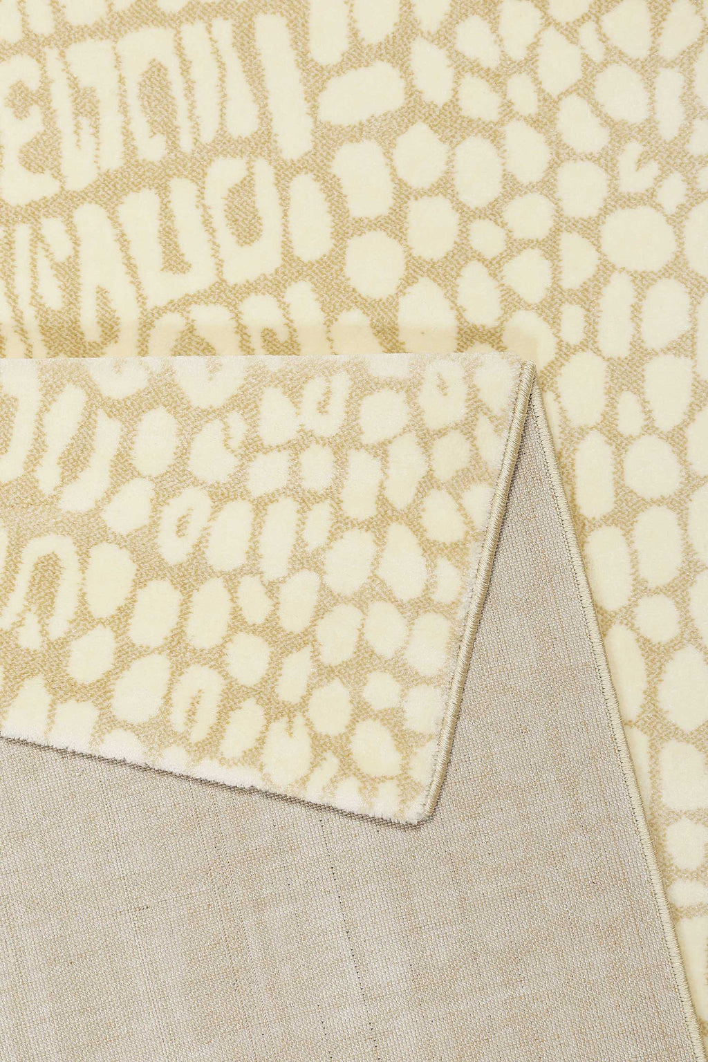 Teppich Animal Print Creme Beige "Croco" WECONhome
