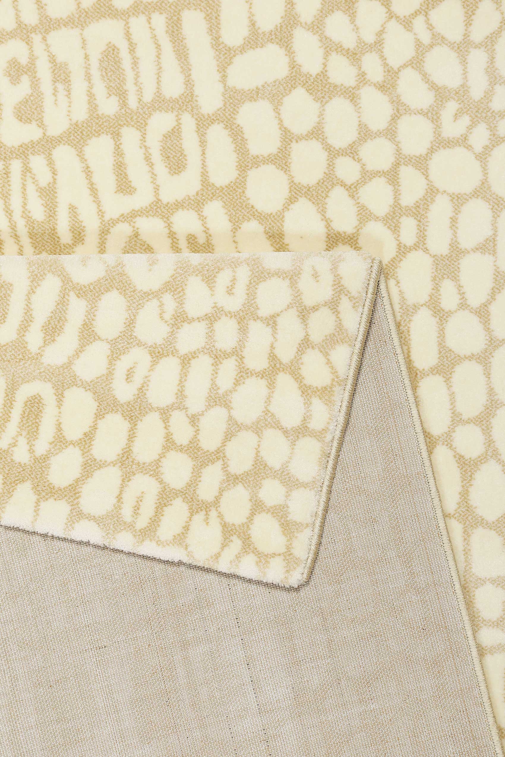 Teppich Animal Print Creme Beige "Croco" WECONhome