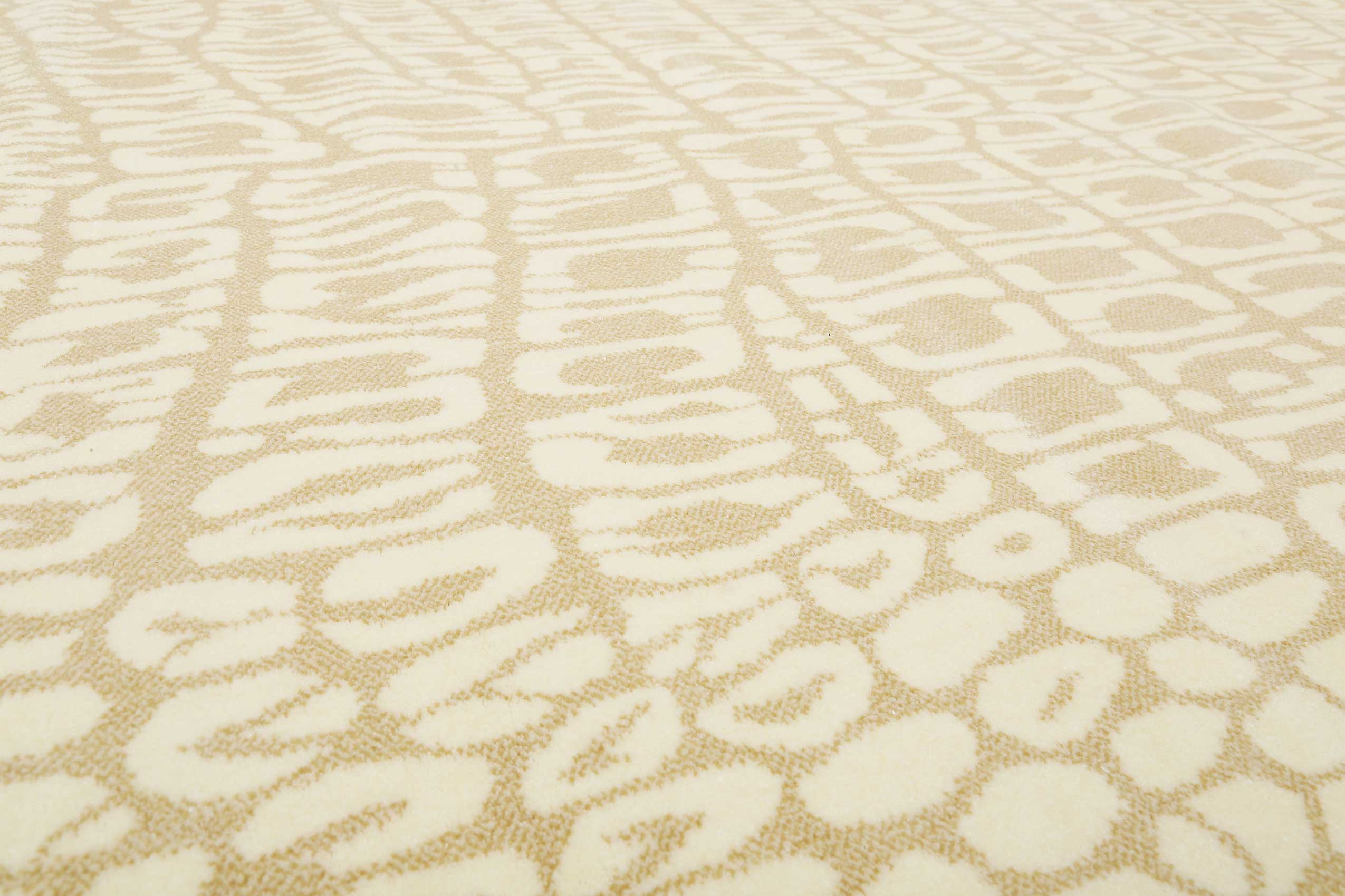 Teppich Animal Print Creme Beige "Croco" WECONhome