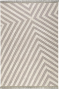 Kelim Teppich Beige Taupe aus Naturfaser "Edgy Corners" WECONhome