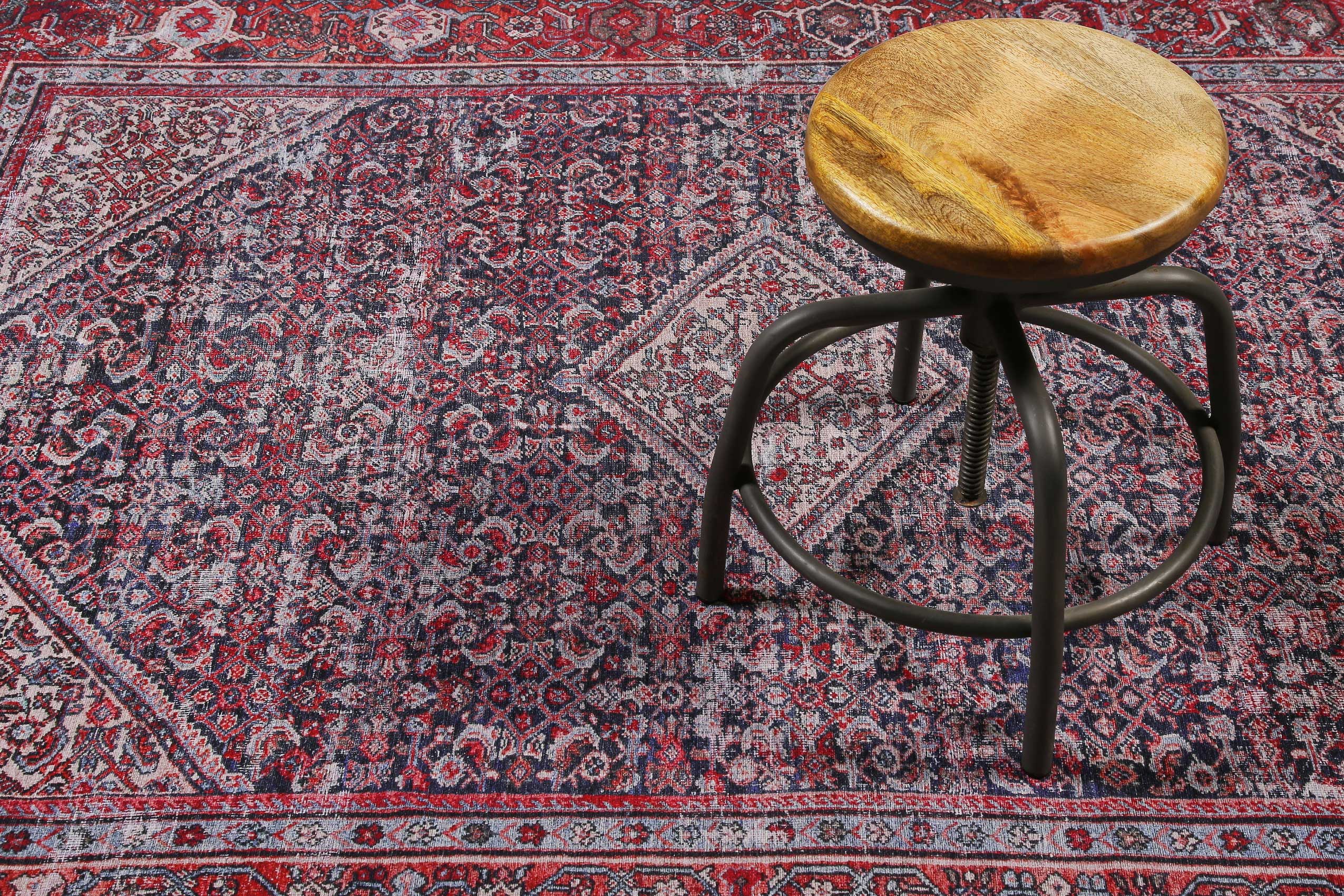 Vintage Teppich Rot Blau "Flashback" WECONhome