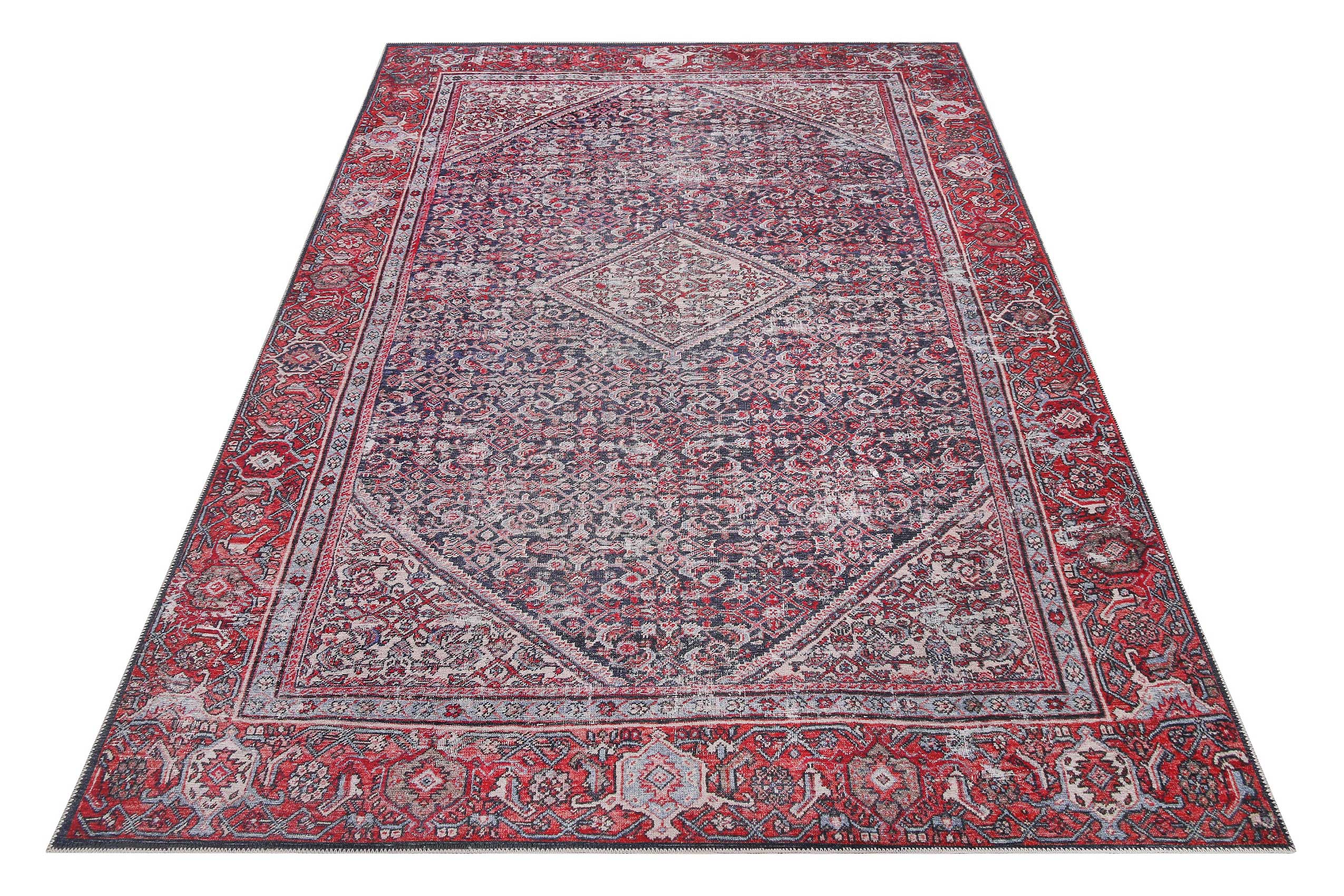 Vintage Teppich Rot Blau "Flashback" WECONhome
