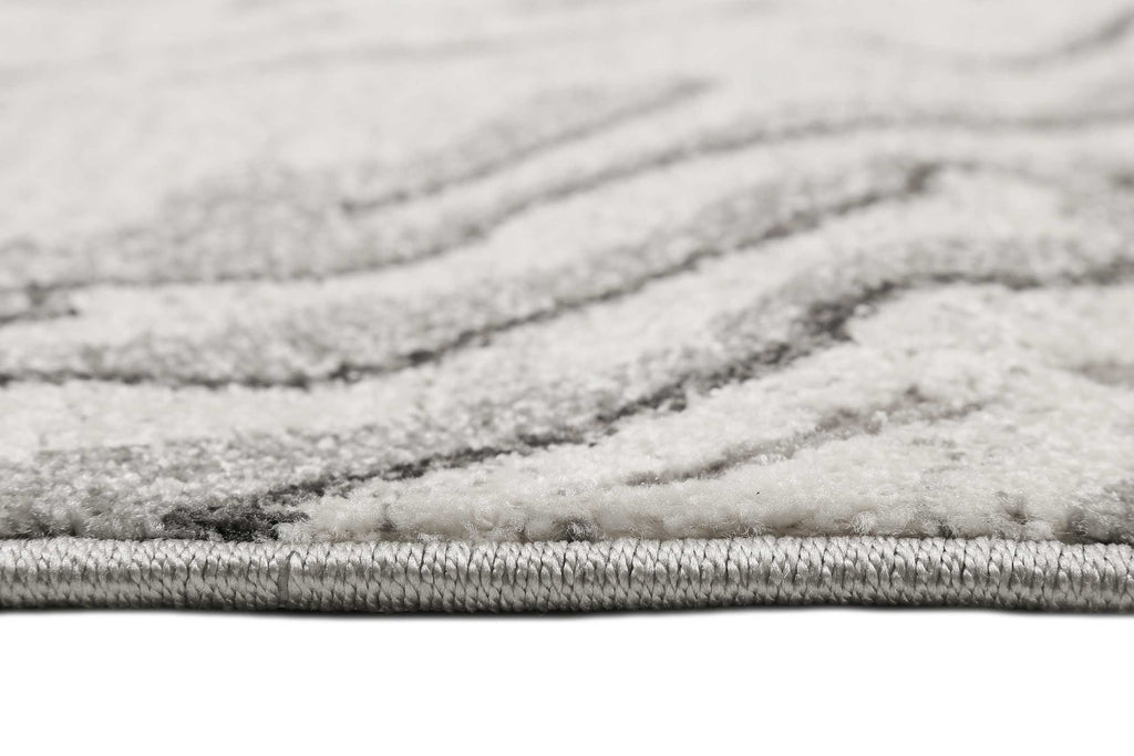Teppich Grau Silber Kurzflor "Forest" WECONhome