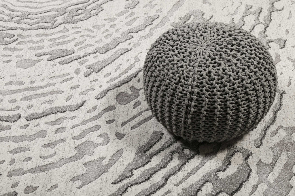 Teppich Grau Silber Kurzflor "Forest" WECONhome