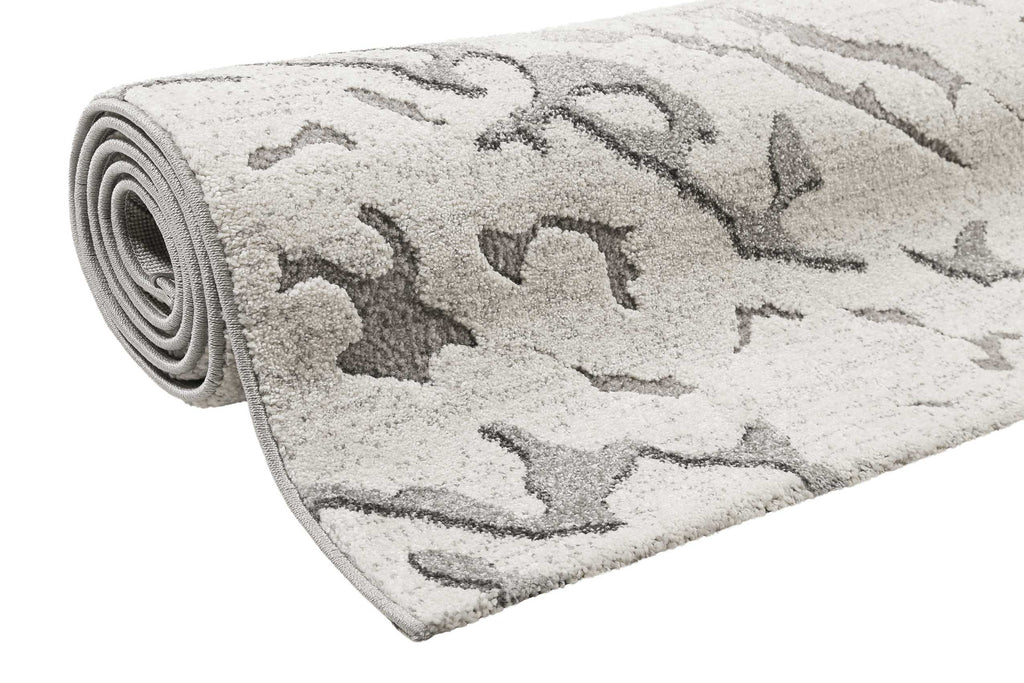 Teppich Grau Silber Kurzflor "Forest" WECONhome