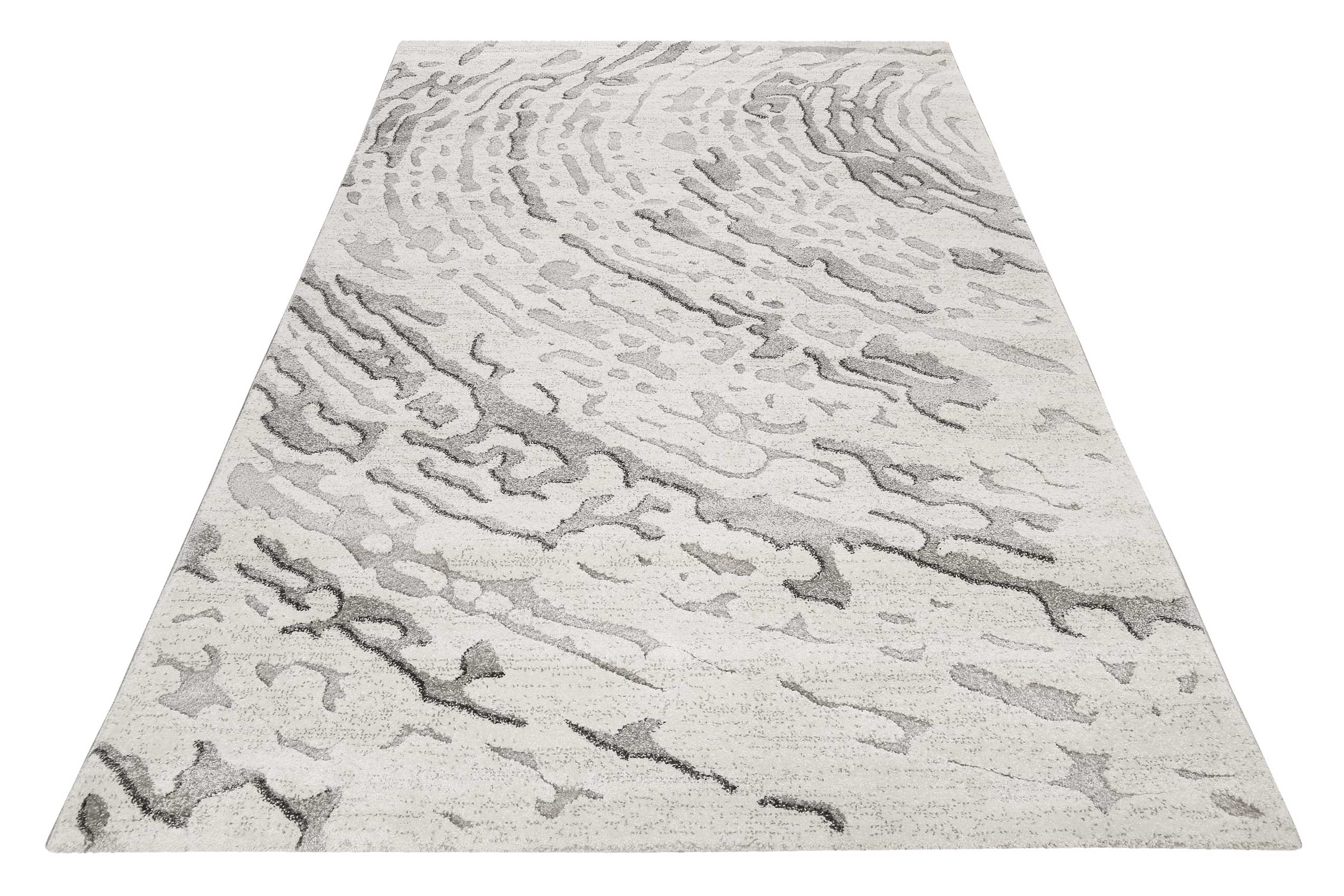Teppich Grau Silber Kurzflor "Forest" WECONhome
