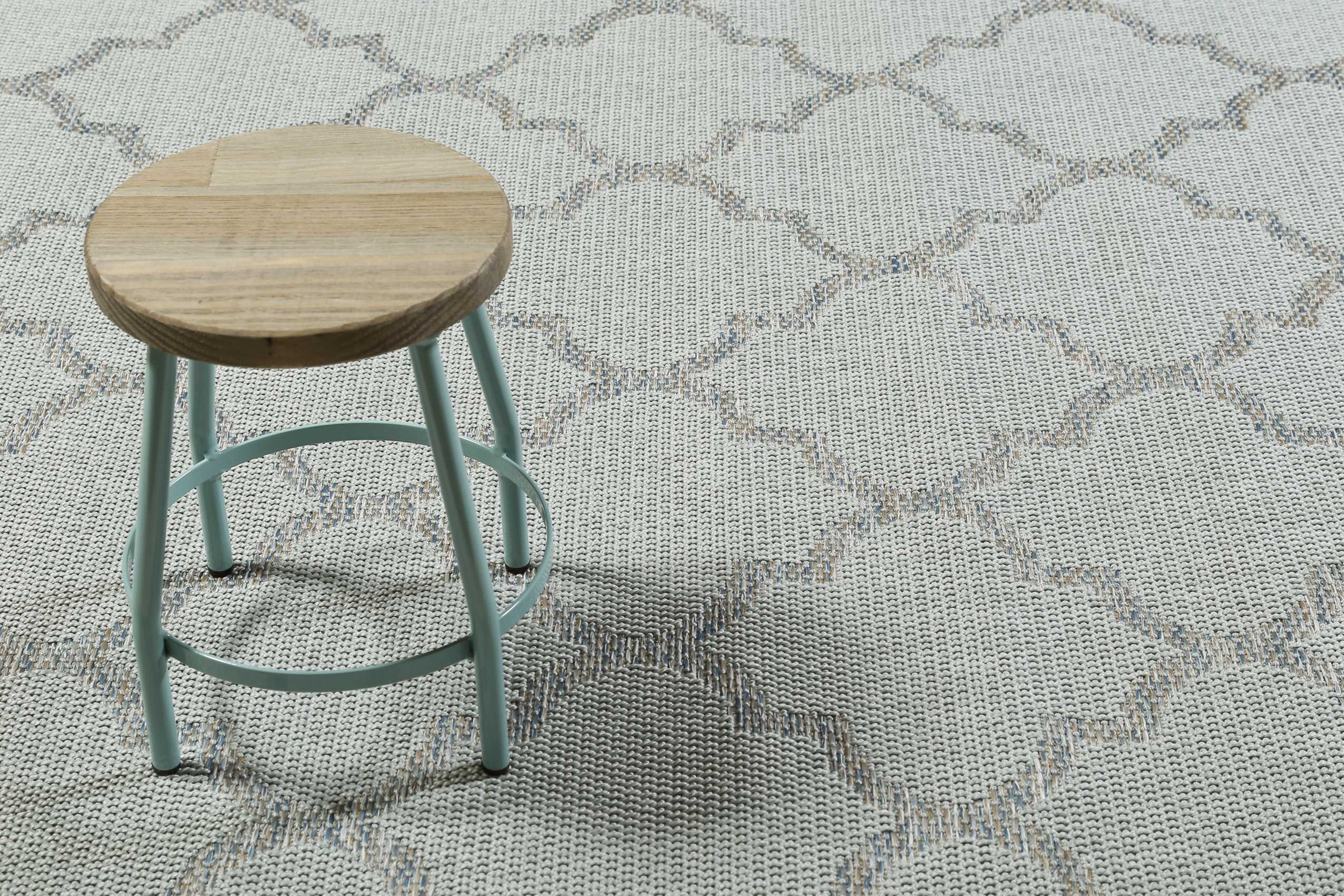 Outdoor Teppich Hellblau "Gleamy" WECONhome