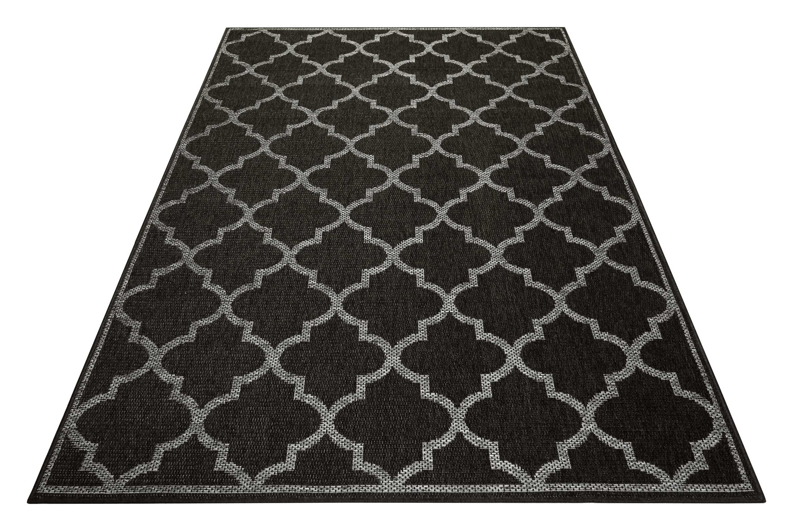 Outdoor Teppich Anthrazit Grau "Gleamy" WECONhome