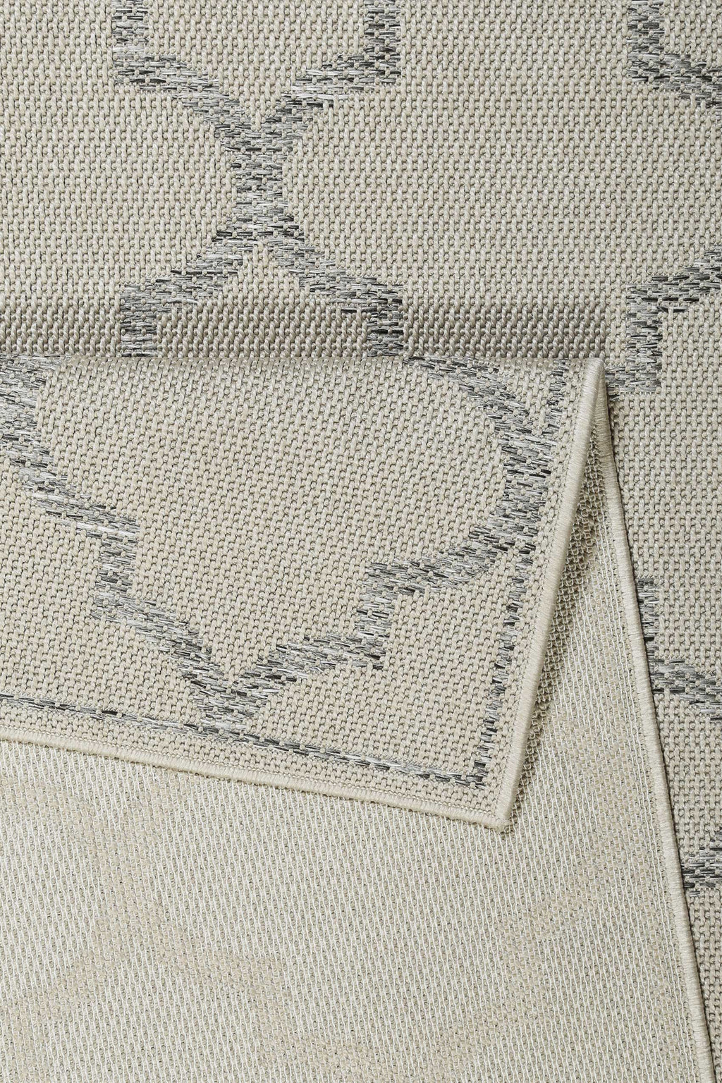 Outdoor Teppich Beige Grau "Gleamy" WECONhome