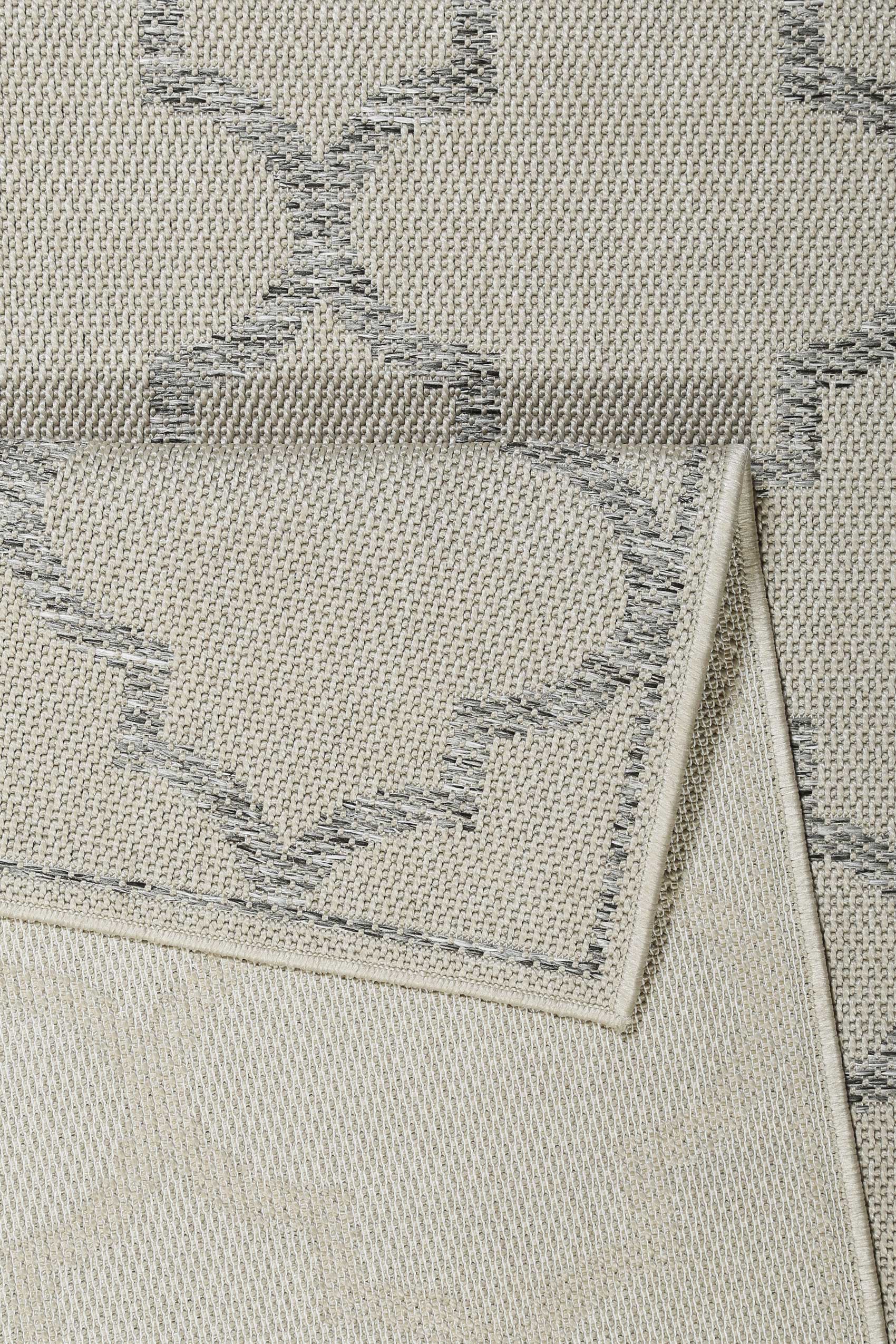 Outdoor Teppich Beige Grau "Gleamy" WECONhome