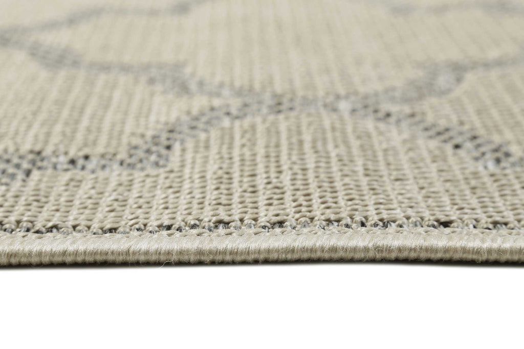 Outdoor Teppich Beige Grau "Gleamy" WECONhome