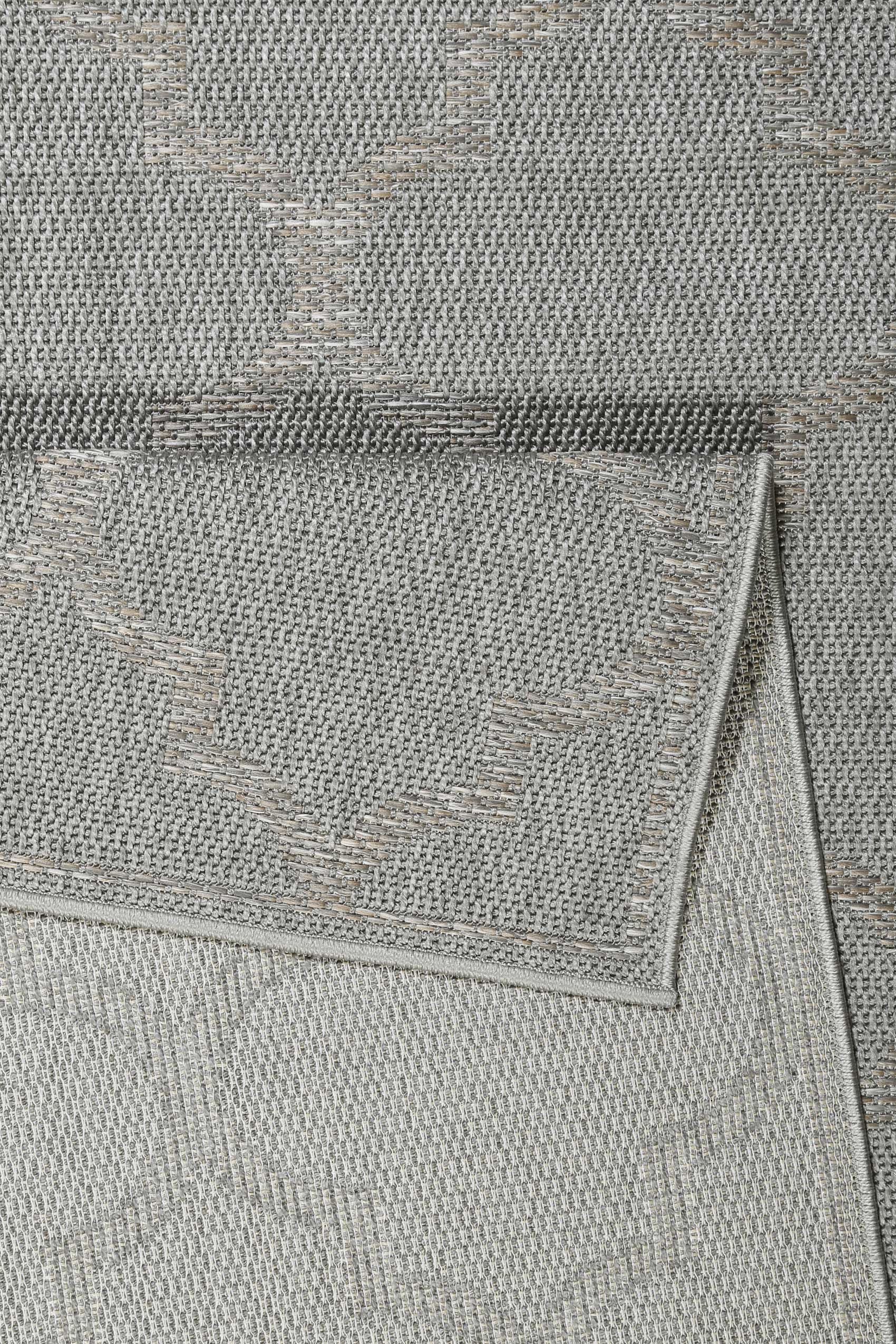 Outdoor Teppich Grau Silber "Gleamy" WECONhome