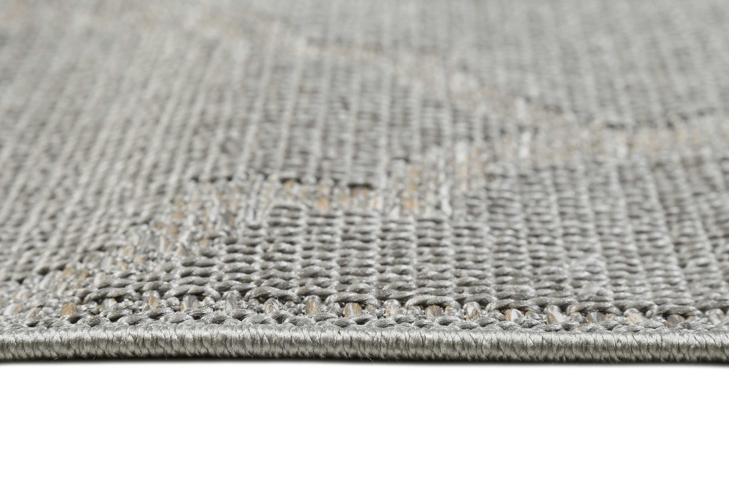 Outdoor Teppich Grau Silber "Gleamy" WECONhome