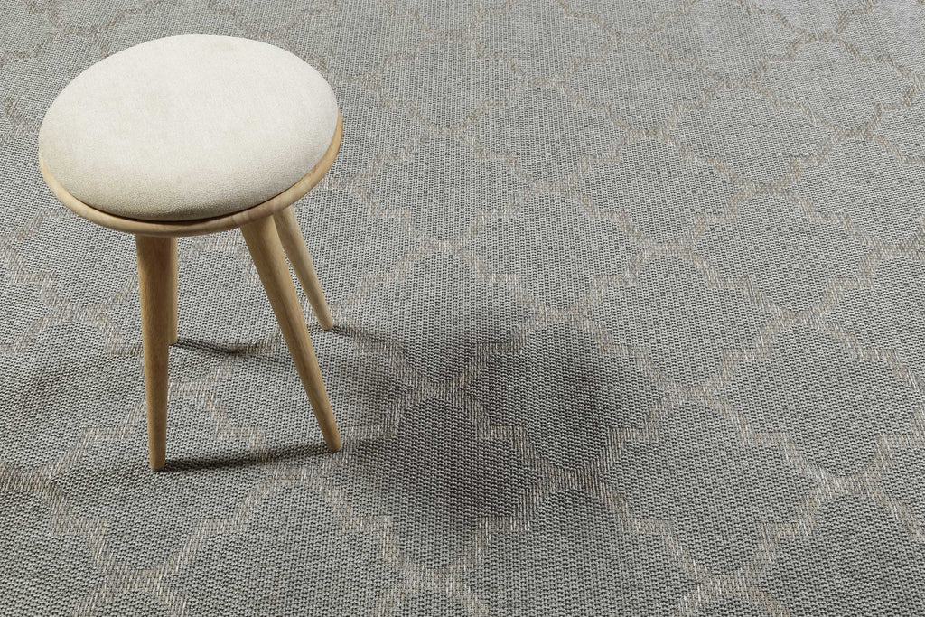Outdoor Teppich Grau Silber "Gleamy" WECONhome