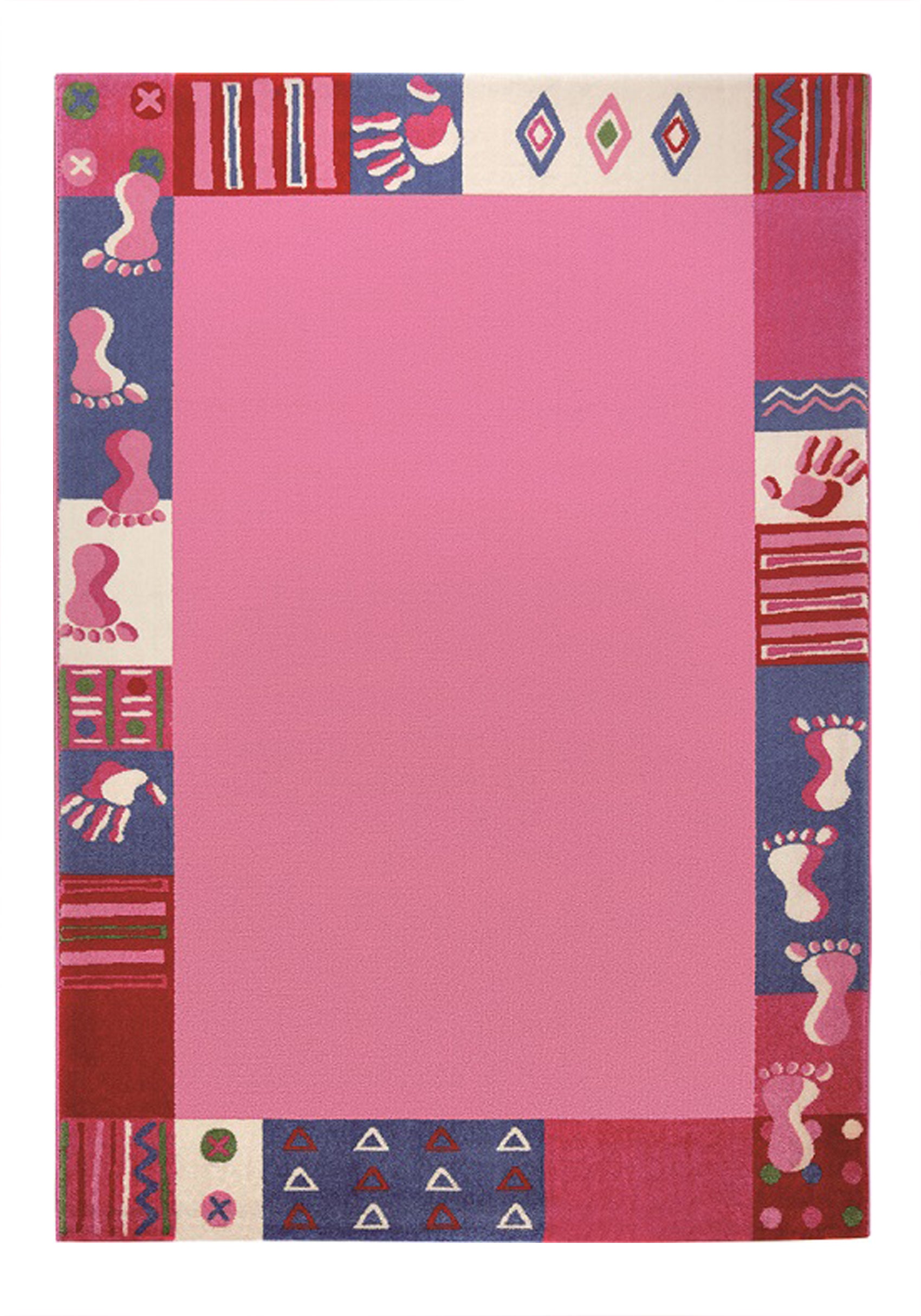 Kinderteppich Rosa Pink "Hand&Feet" WECONhome