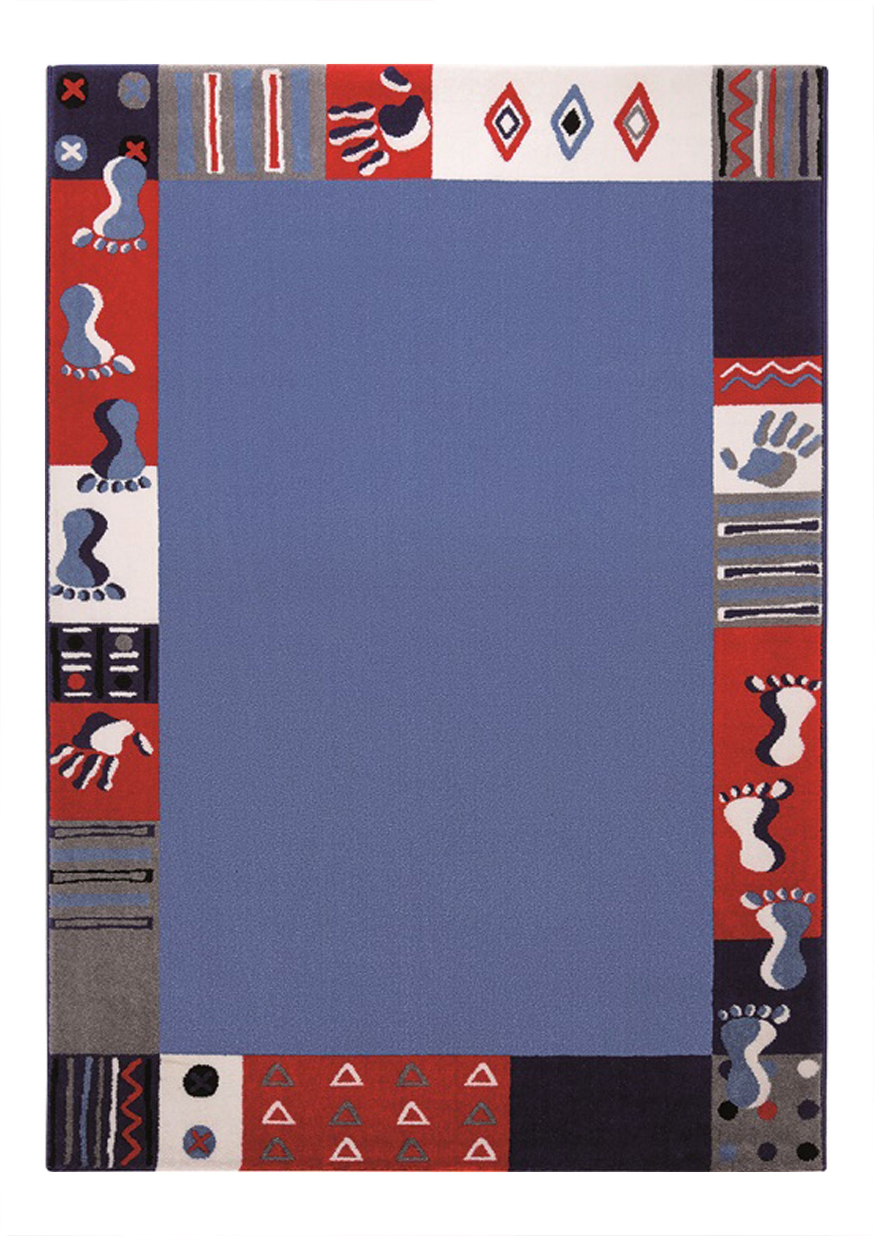 Kinderteppich Blau "Hand&Feet" WECONhome