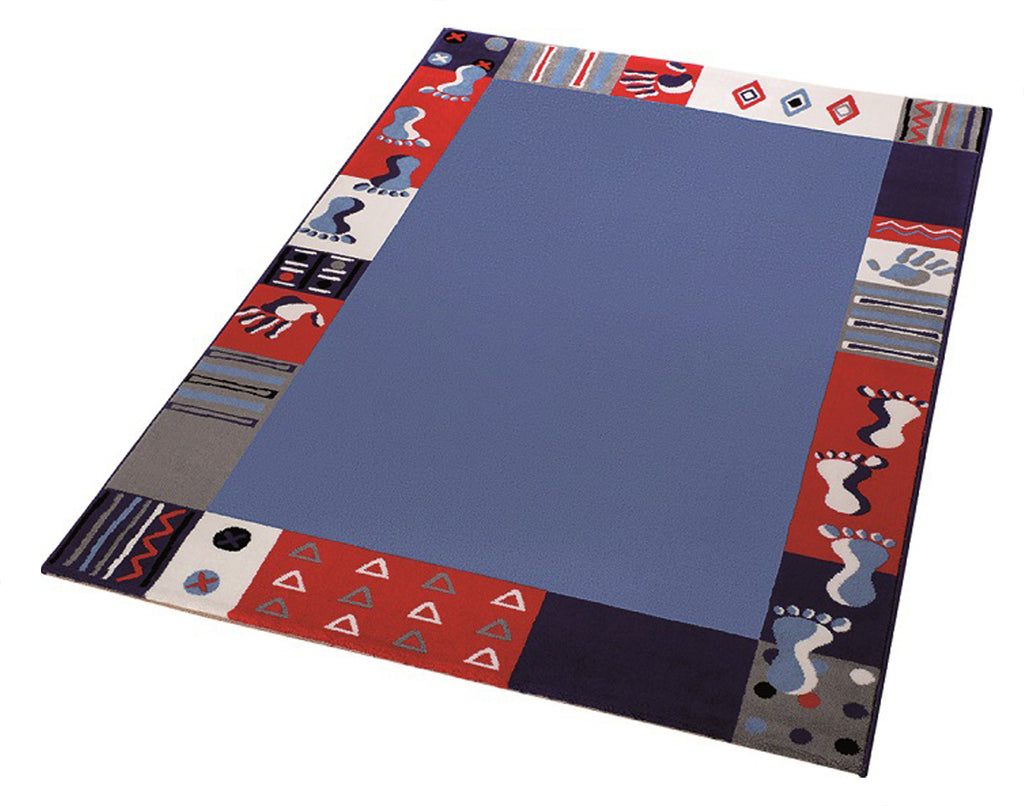 Kinderteppich Blau "Hand&Feet" WECONhome