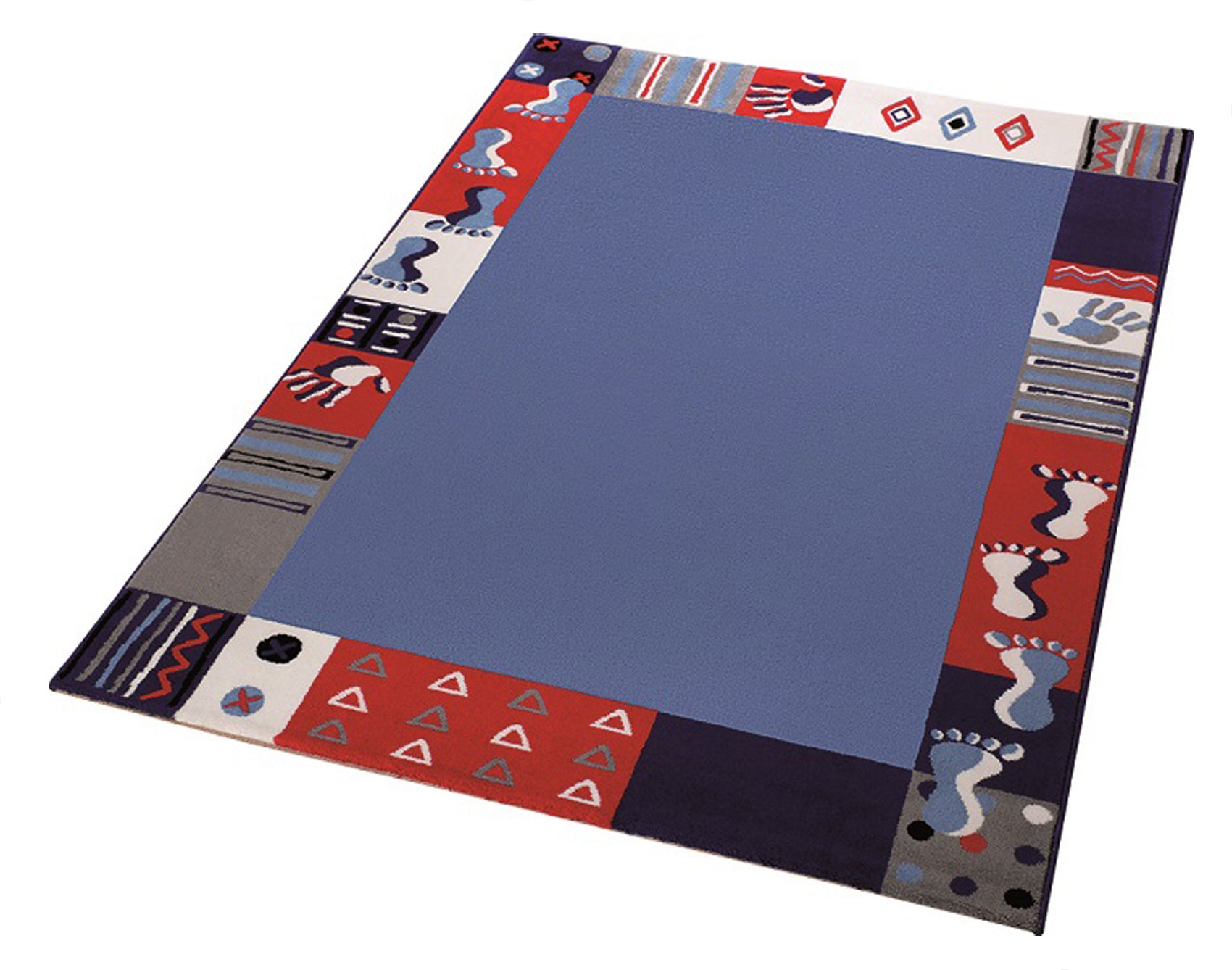 Kinderteppich Blau "Hand&Feet" WECONhome
