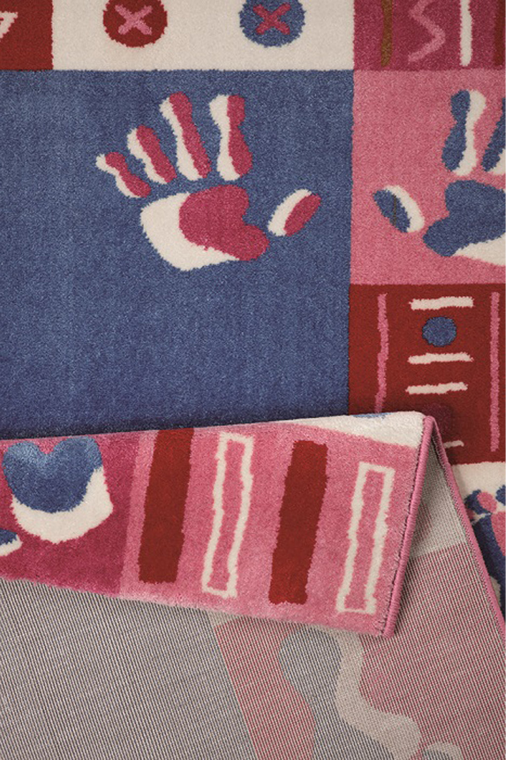 Kinderteppich Rosa "Hand&Feet" WECONhome