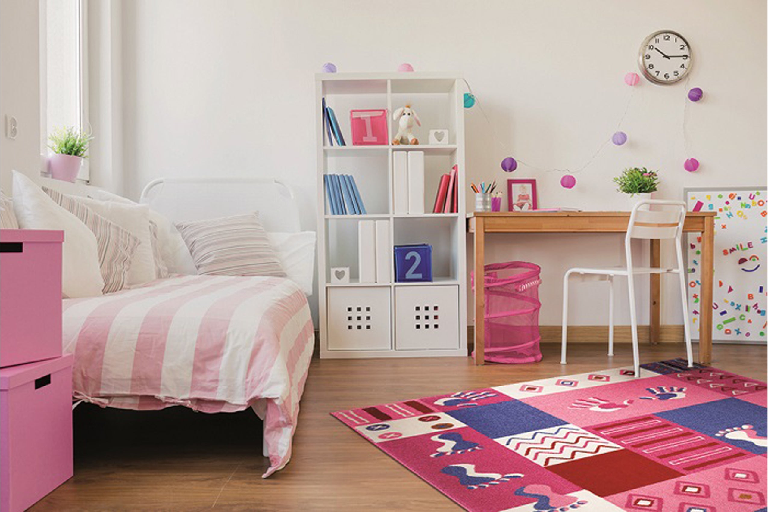 Kinderteppich Rosa "Hand&Feet" WECONhome