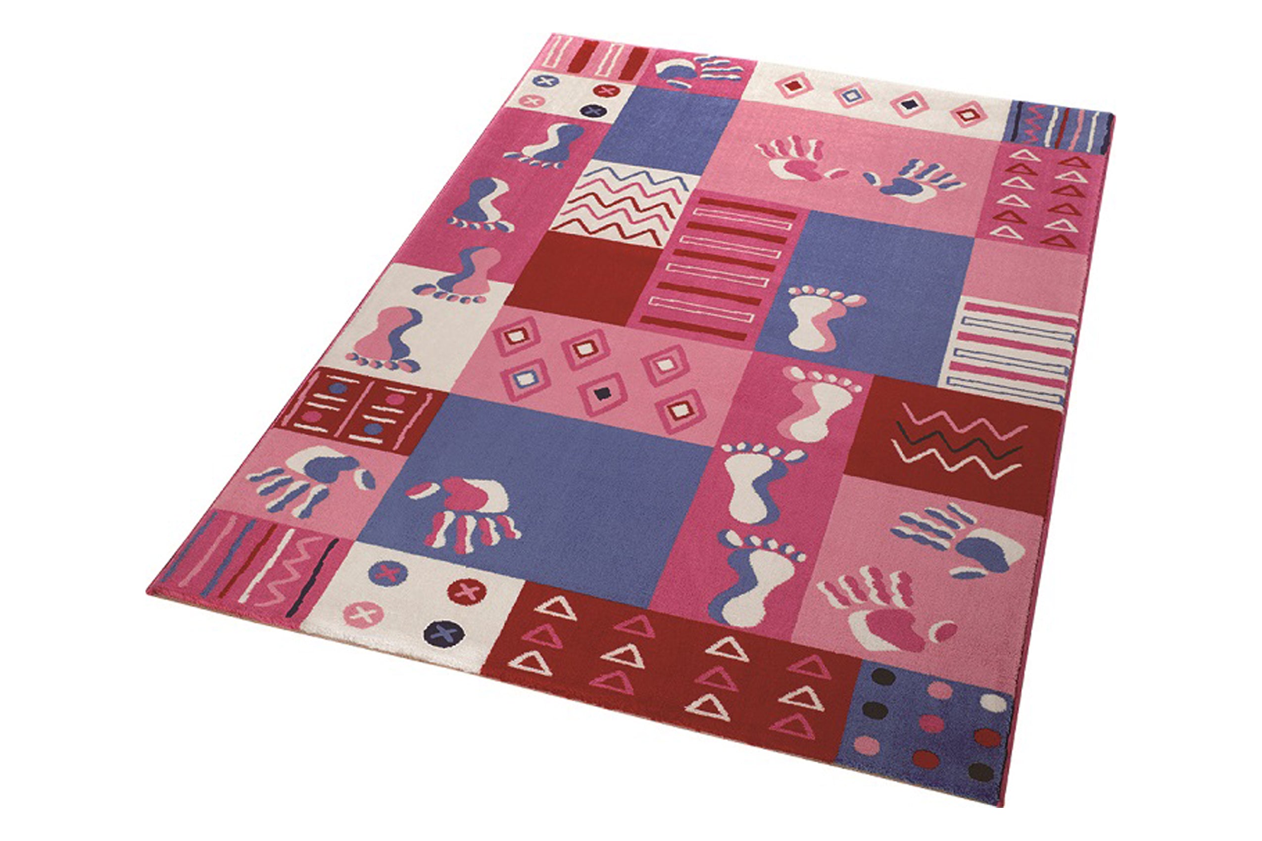 Kinderteppich Rosa "Hand&Feet" WECONhome