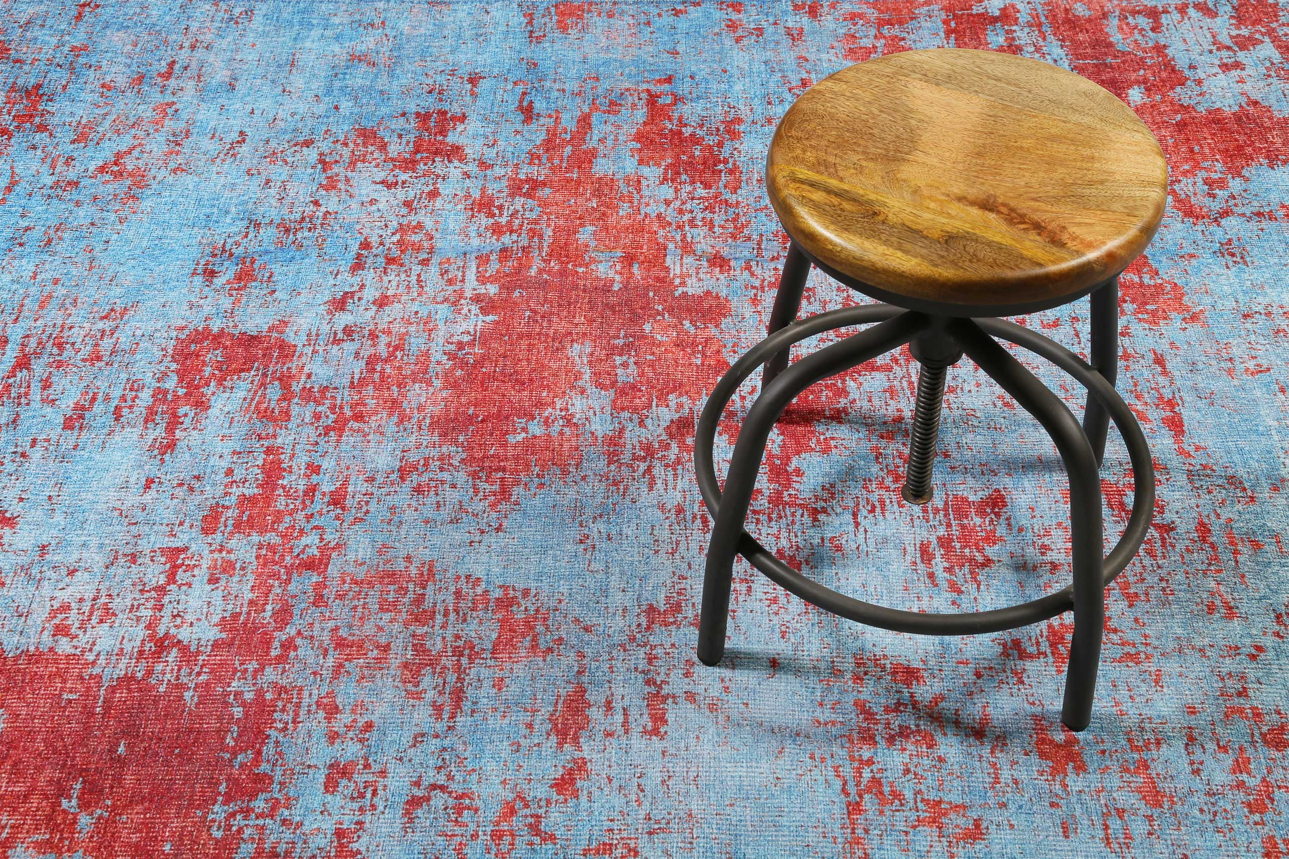 Vintage Teppich Türkis Rost Rot "Hot Spring" WECONhome