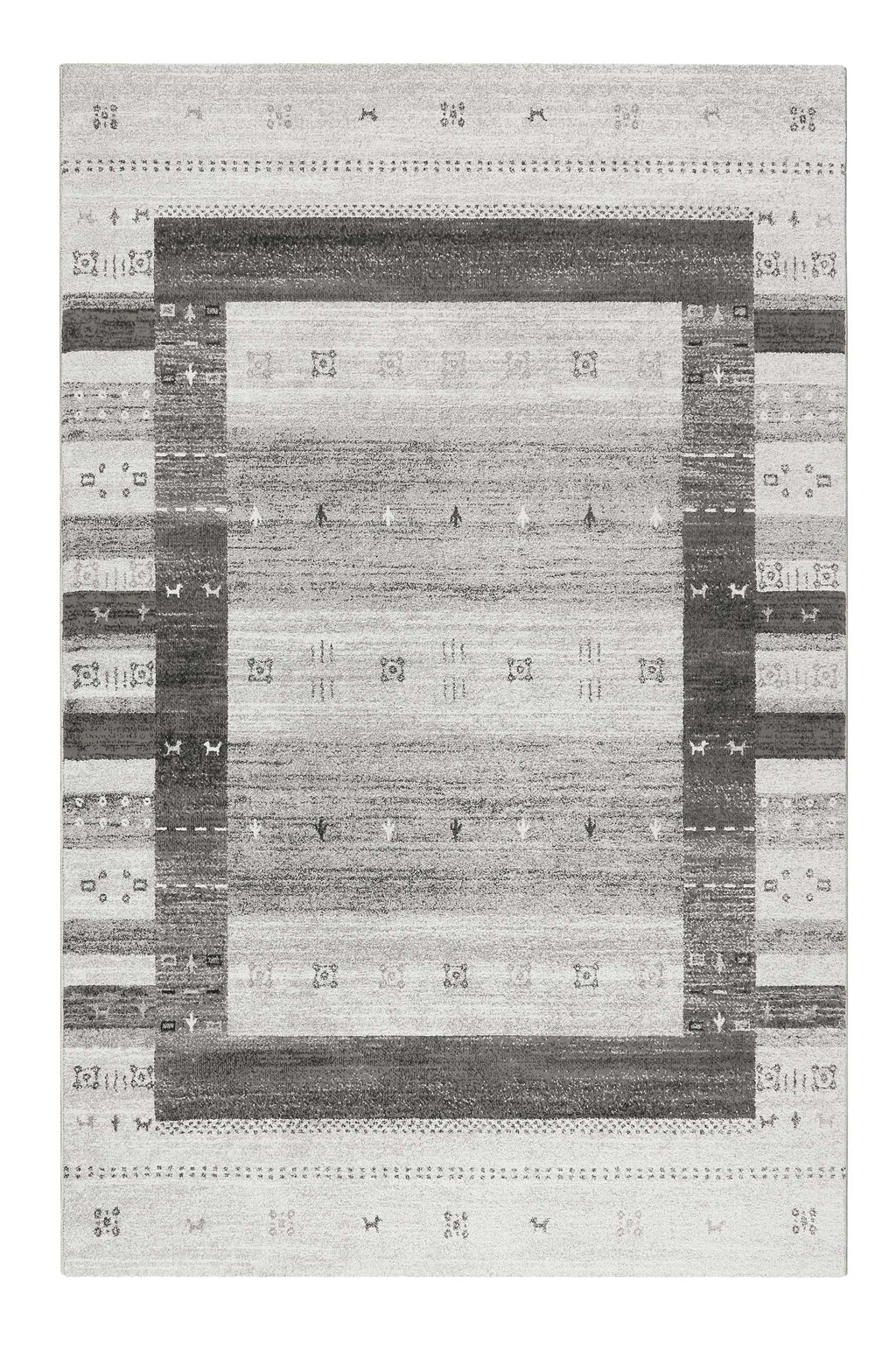 Teppich Grau Silber Kurzflor "Igor" WECONhome