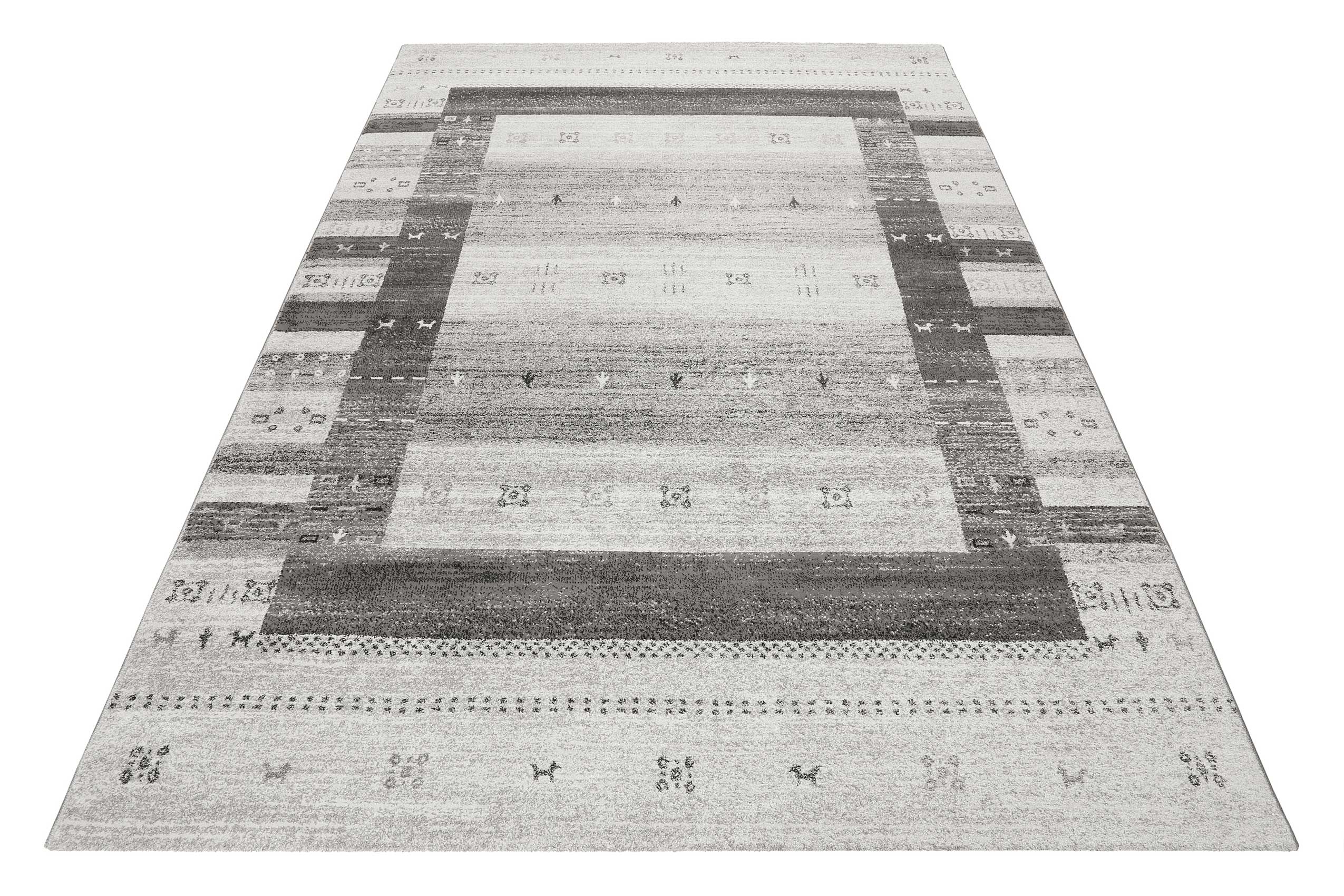 Teppich Grau Silber Kurzflor "Igor" WECONhome