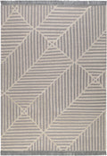 Kelim Teppich Grau Blau aus Naturfaser "Irregular Fields" WECONhome