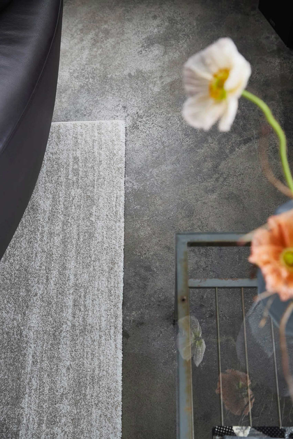 Teppich Silber Creme Kurzflor "Island Beach" WECONhome
