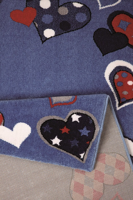 Kinderteppich Blau "Just Hearts" WECONhome