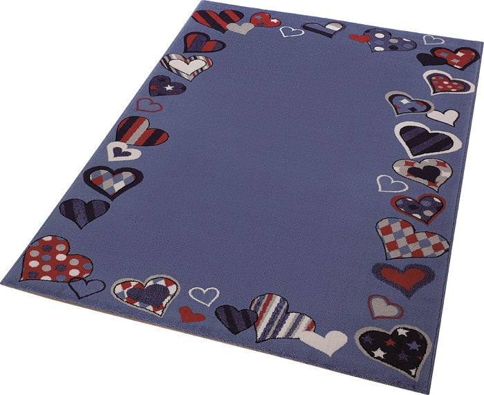 Kinderteppich Blau "Just Hearts" WECONhome