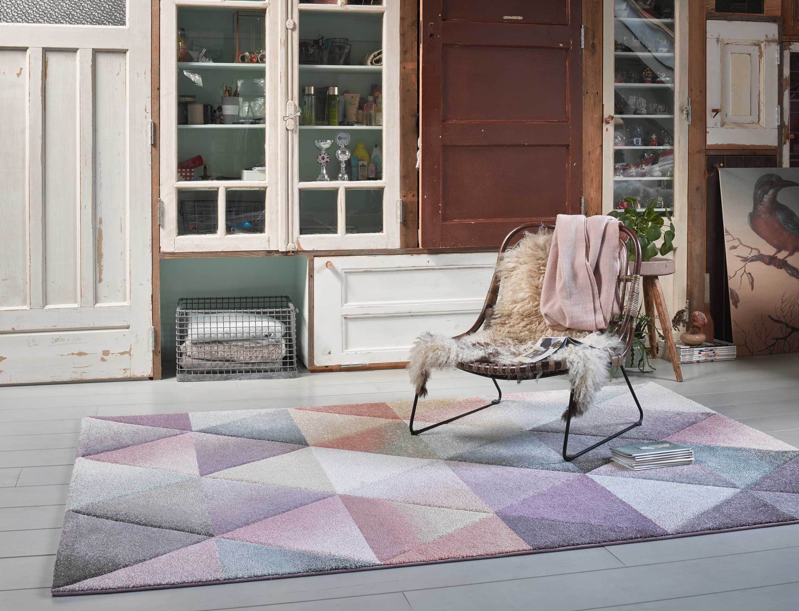 Teppich Rosa Flieder Türkis "Lighthouse" WECONhome
