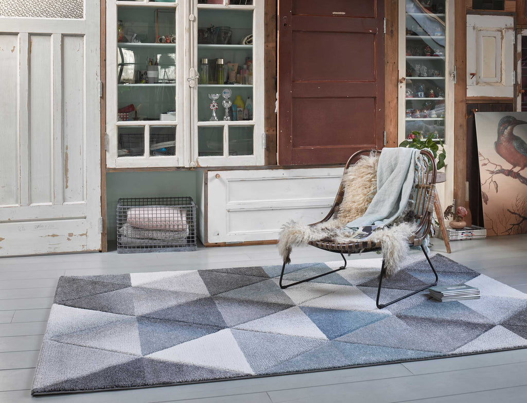 Teppich Grau Blau "Lighthouse" WECONhome