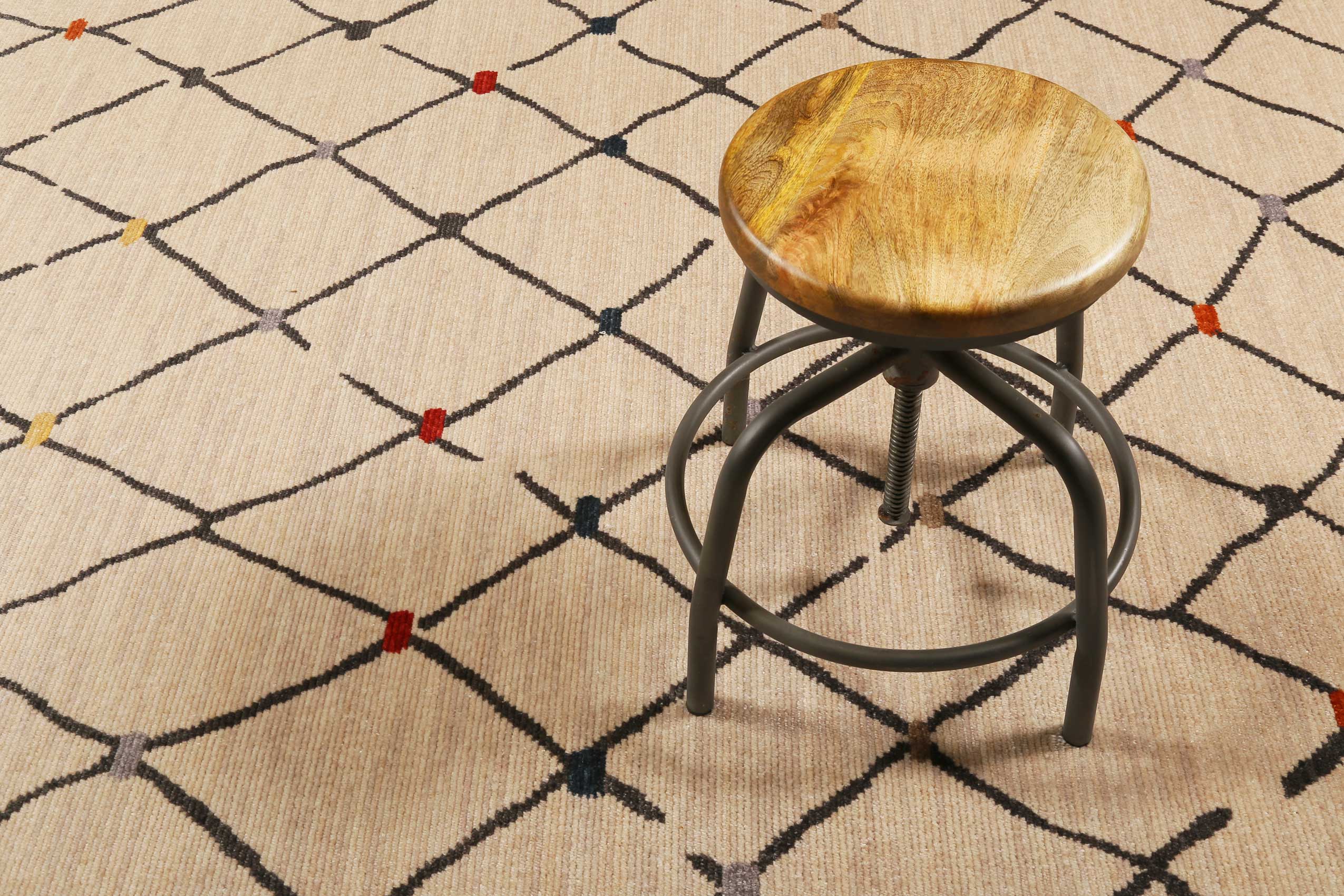 Teppich Beige Kurzflor B-Ware "Marché Bonsecours" WECONhome