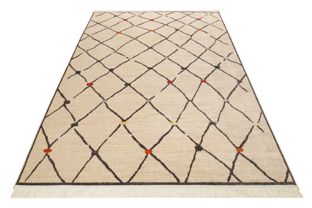 Teppich Beige Kurzflor B-Ware "Marché Bonsecours" WECONhome