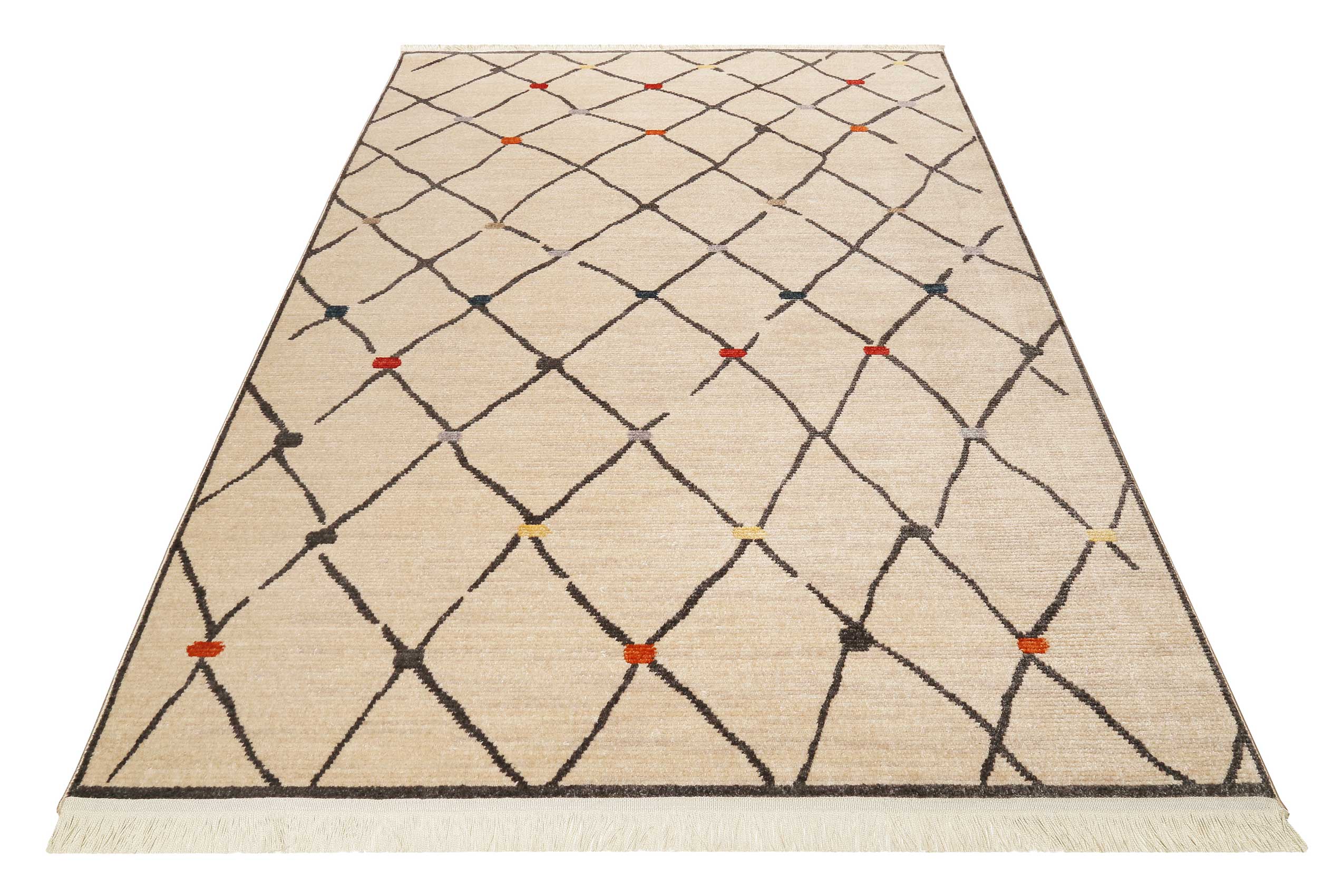 Teppich Beige Kurzflor B-Ware "Marché Bonsecours" WECONhome