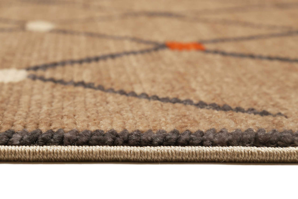 Teppich Braun Kurzflor B-Ware "Marché Bonsecours" WECONhome