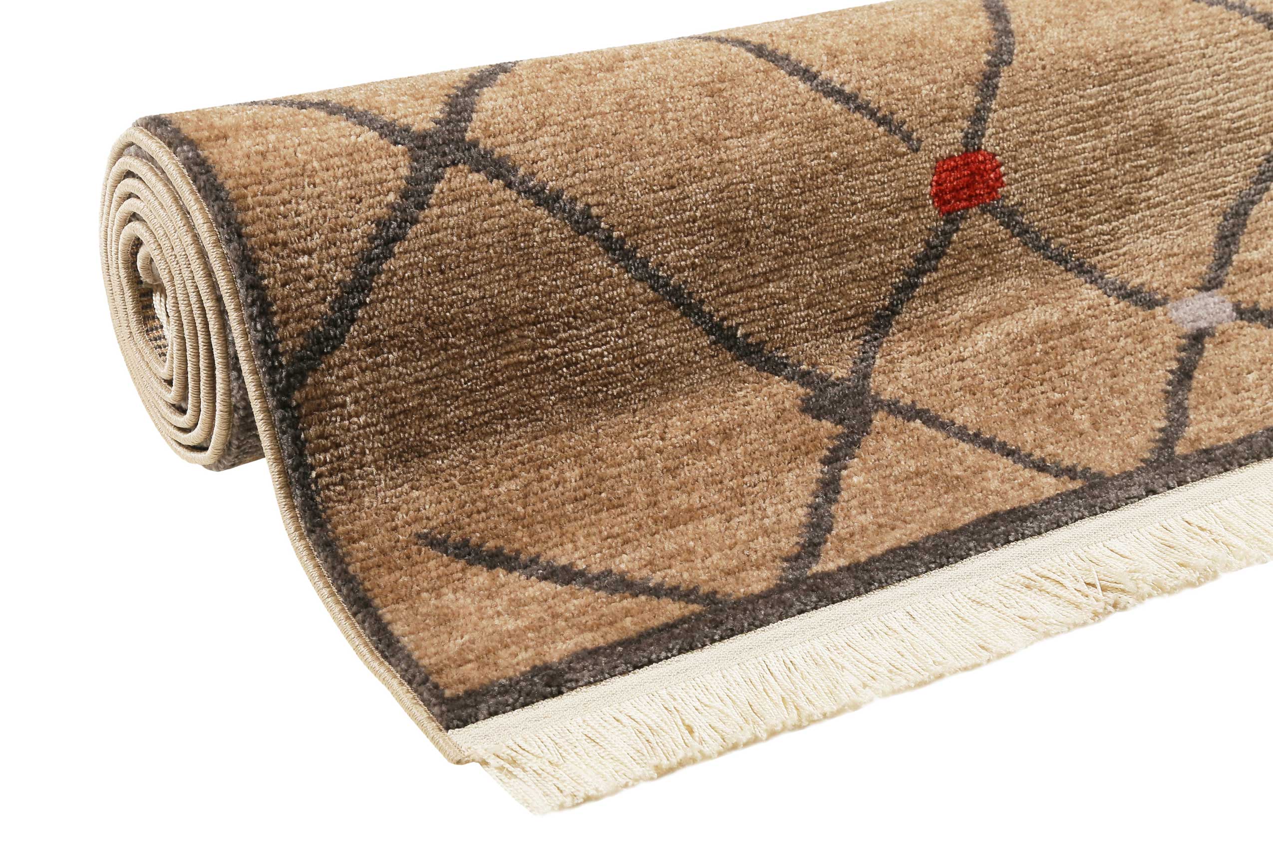 Teppich Braun Kurzflor B-Ware "Marché Bonsecours" WECONhome