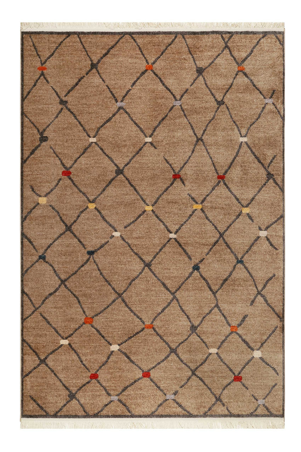Teppich Braun Kurzflor B-Ware "Marché Bonsecours" WECONhome