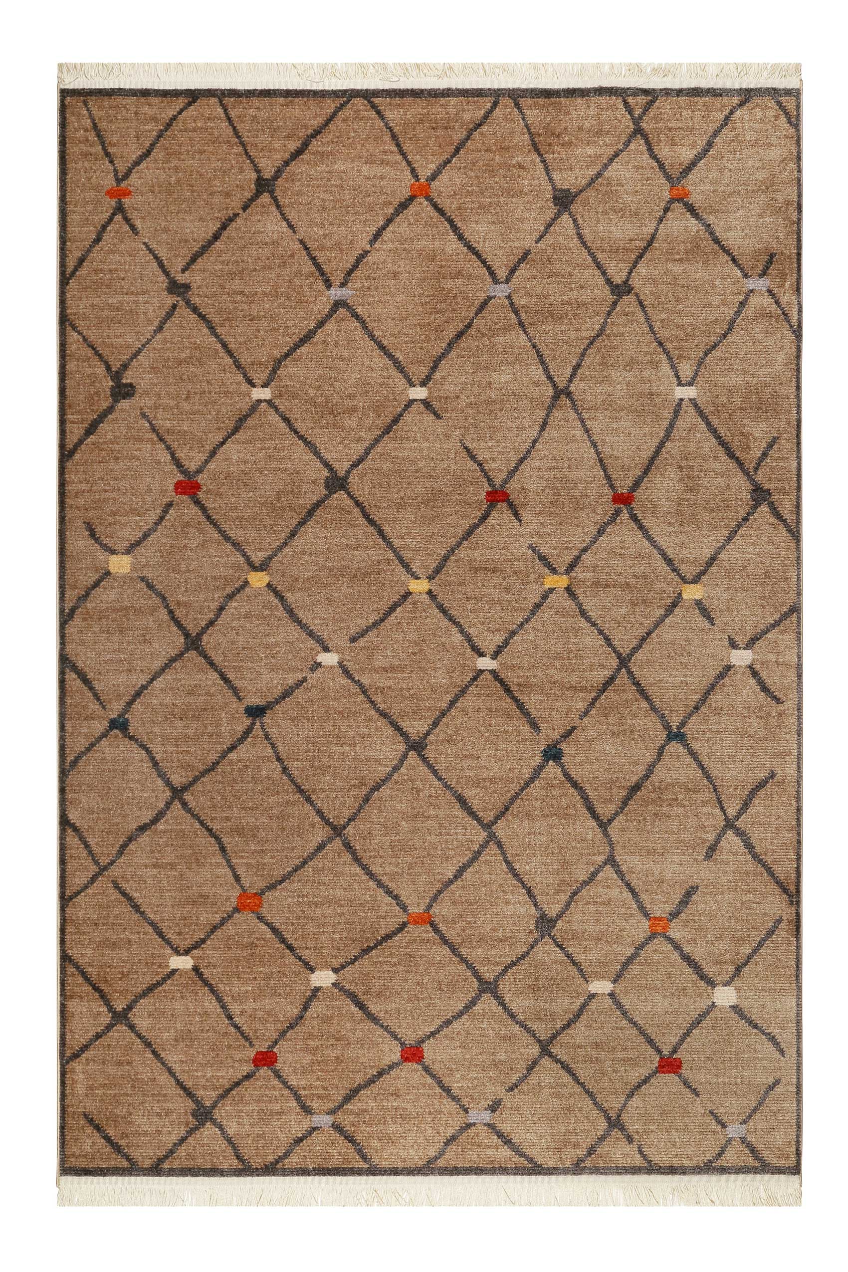 Teppich Braun Kurzflor B-Ware "Marché Bonsecours" WECONhome