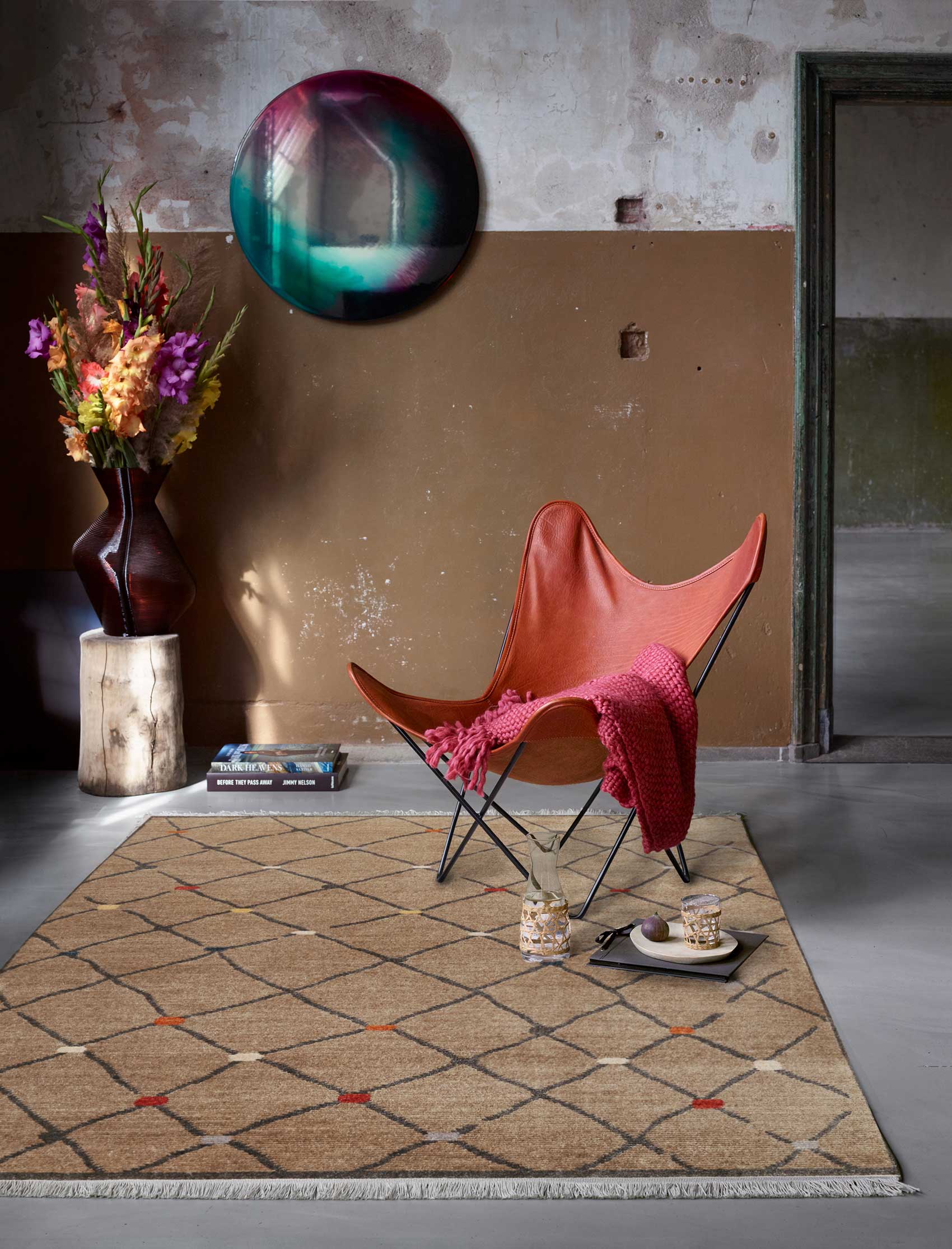 Teppich Braun Kurzflor B-Ware "Marché Bonsecours" WECONhome
